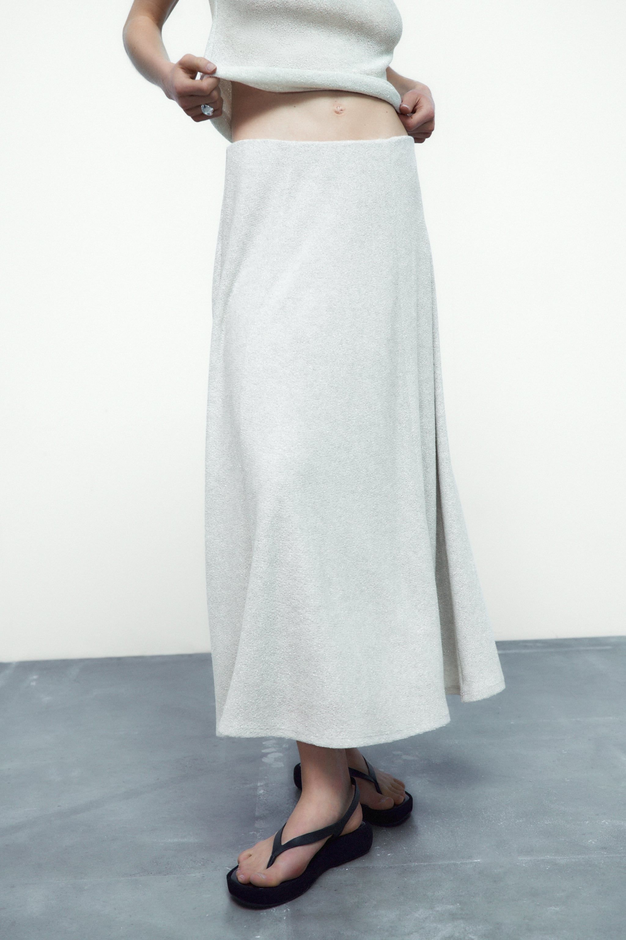 Cómo Combinar Falda Midi Punto Zara No Hay Prenda Más Bonita Y - Main Image