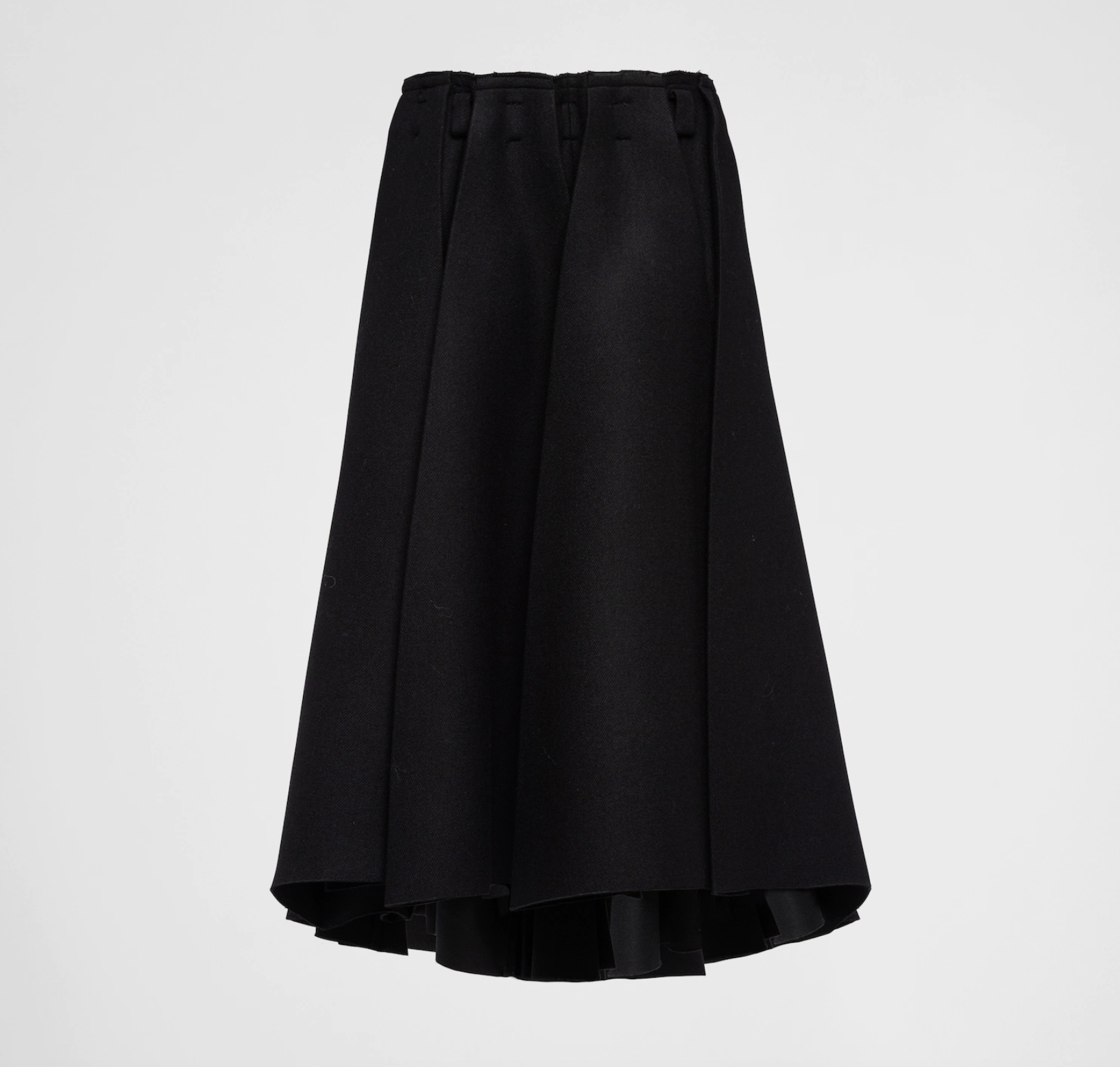 スカート theredthread S curve skirt normal Black Zadig & Voltaire Skirt Black Pleated Accents Elasticized Waist