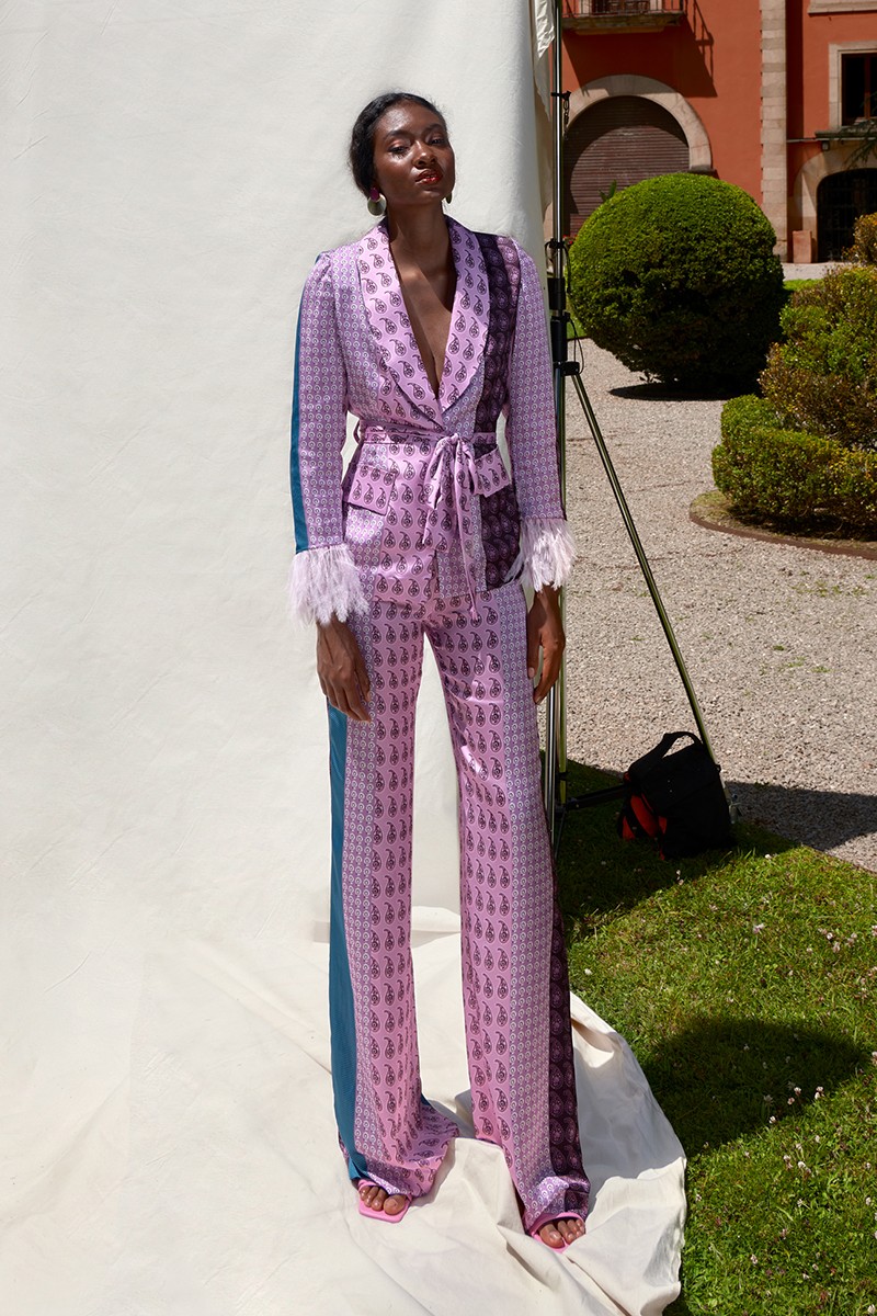 Plumas Conjuntos De Pantalon Para Boda Blusa Trajes PantalÃ³n De