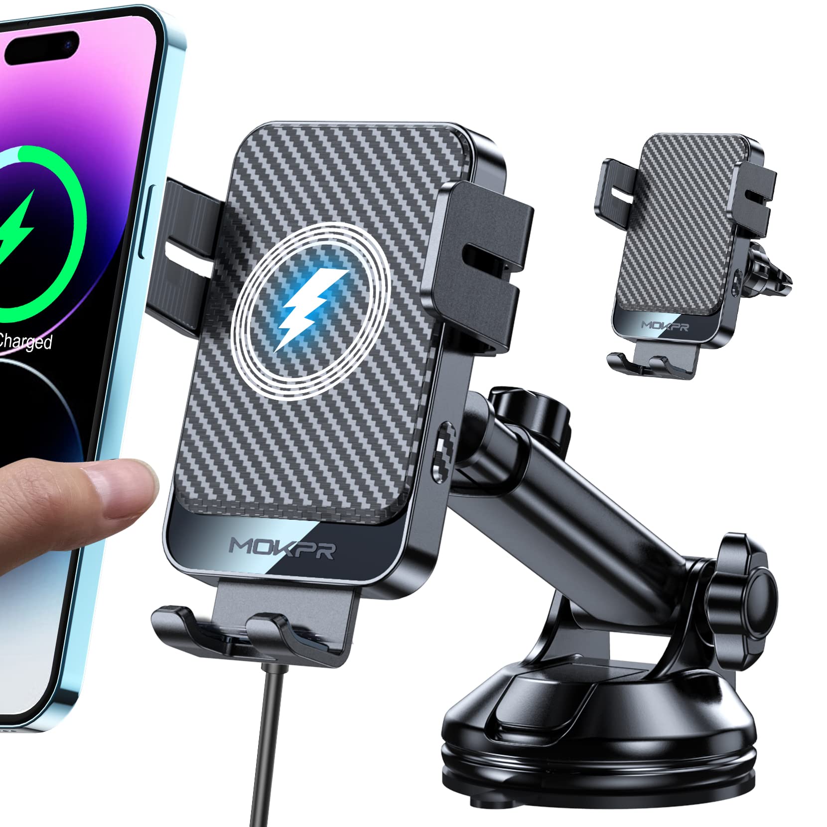 Wireless Charger Phone Mount Car Walmart OWNTECH MagSafe Wireless