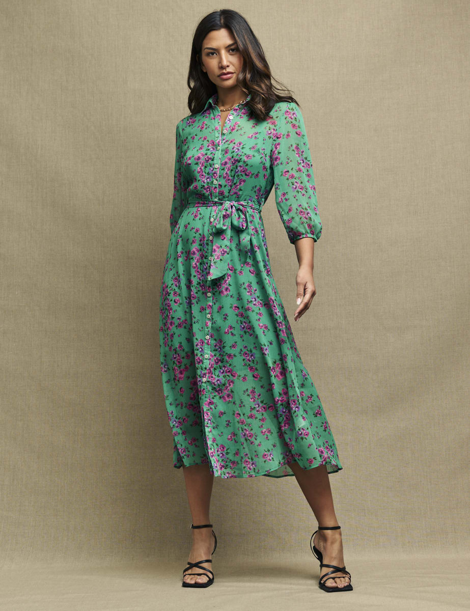 susanna reid green dress Iridescent Plunge Maxi Dress Olive Green main image 0