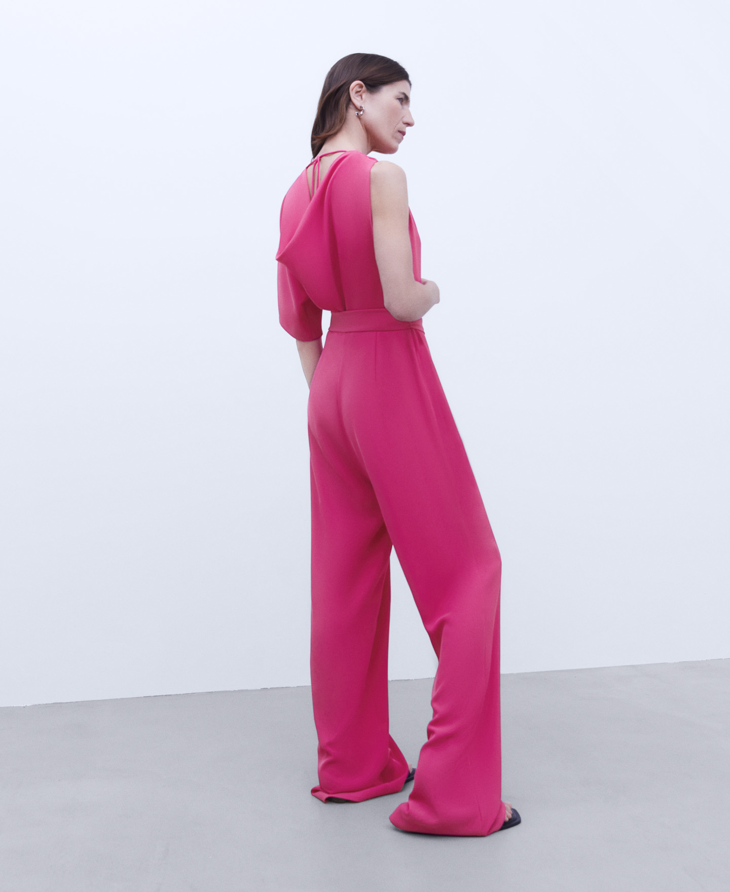 Sostenible Marca De Ropa Adolfo Dominguez Pantalón Palazzo Plisado