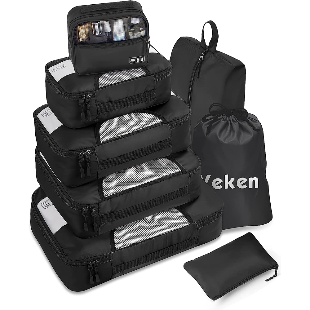 Kohl's Lands End Packing Cubes Shoulder Bag Miniso Suitcase