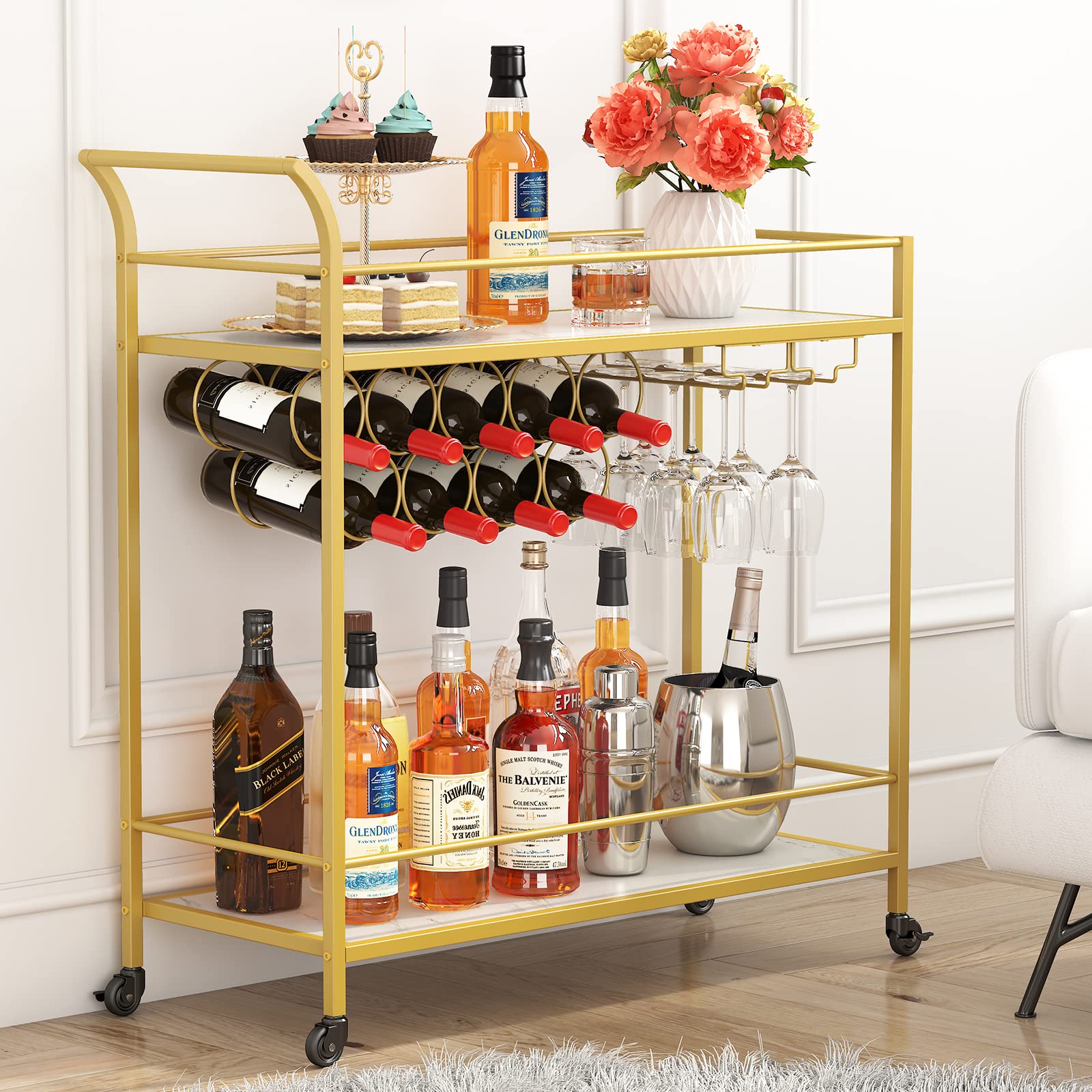 Amazon Bar Cart Hanging Glasses Bar Pendant Light With Wine Glass