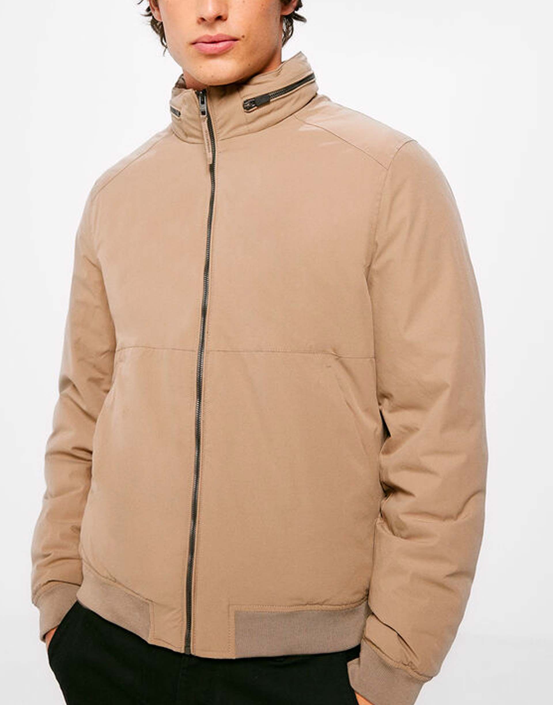 Cortefiel España Springfield Parka Cuello Pana Capucha Desmontable