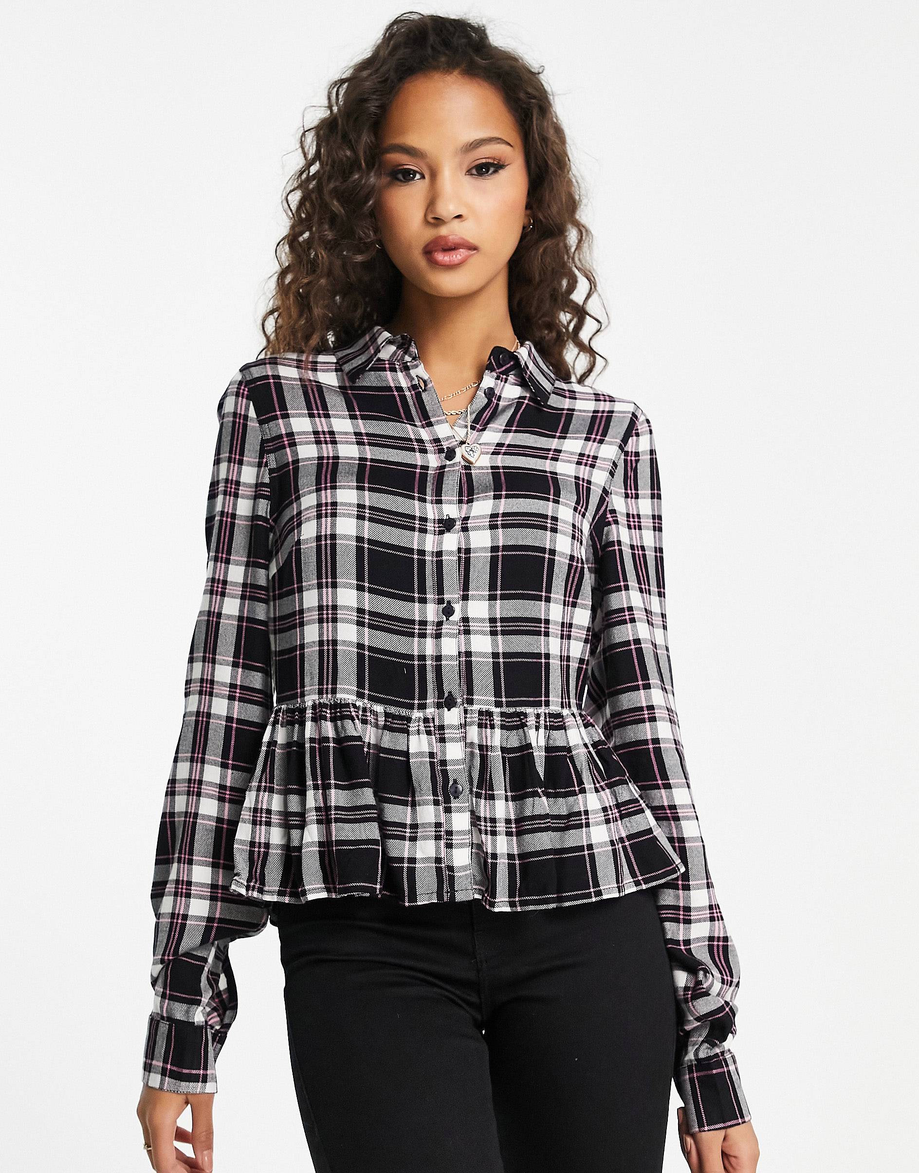 walmart buffalo plaid shirt womens plus