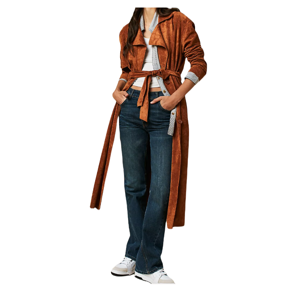 Suède damesjack met franjes, jaren 70 COWGIRL westernjack