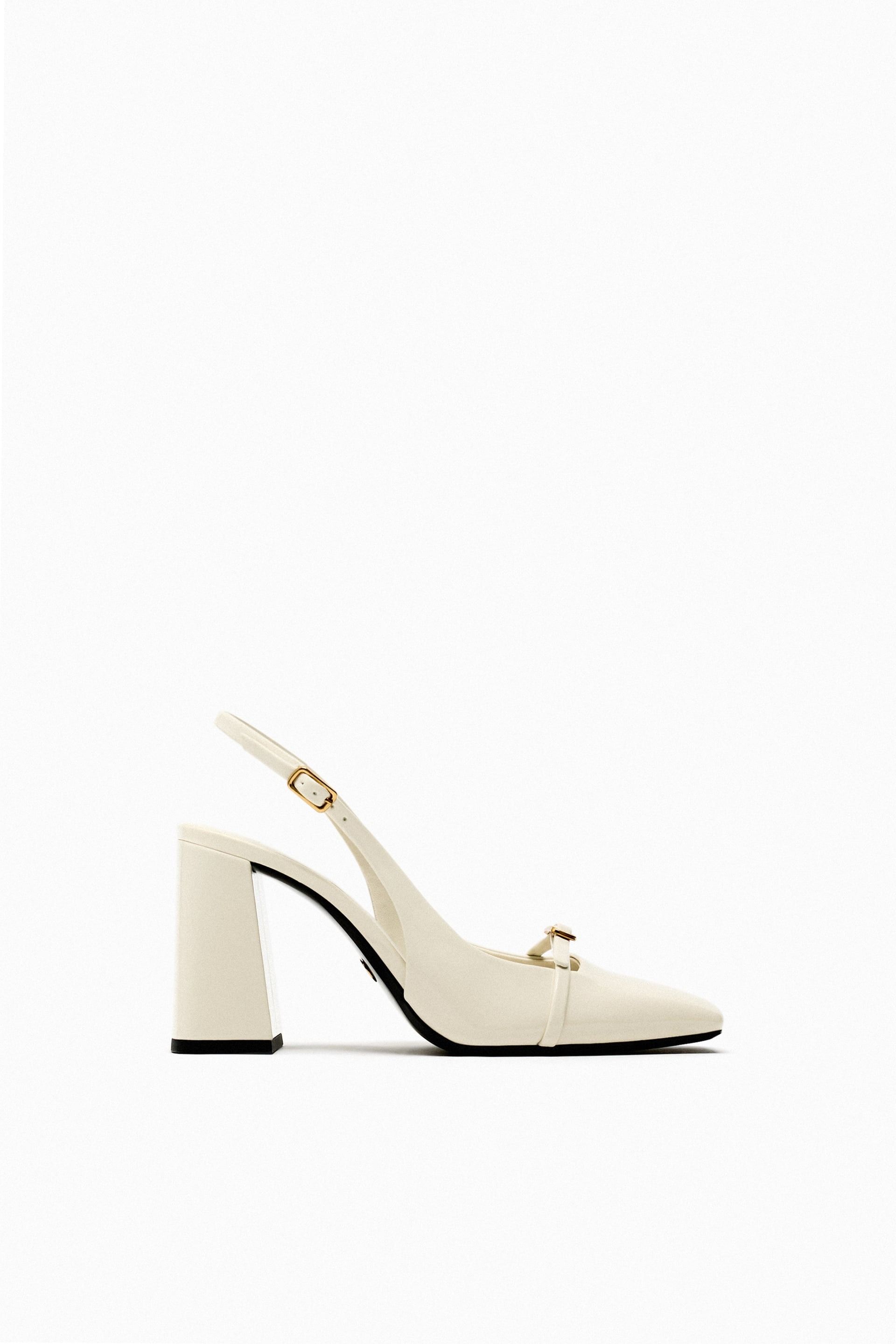 Zapatos Sandalias Blancas TacÃ³n Zara Zapatos Sandalias Blancas