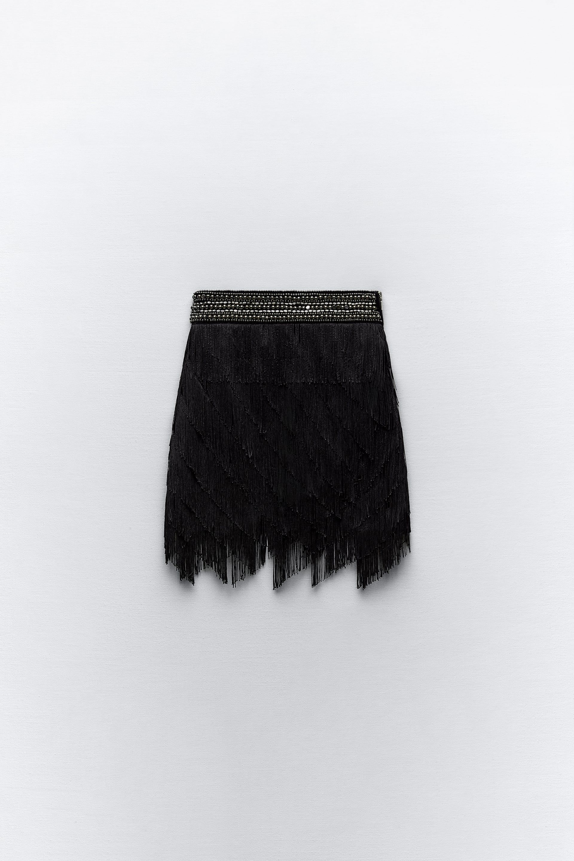 Mini Falda Falda Flecos Stradivarius Falda Pareo Falda Efecto Piel