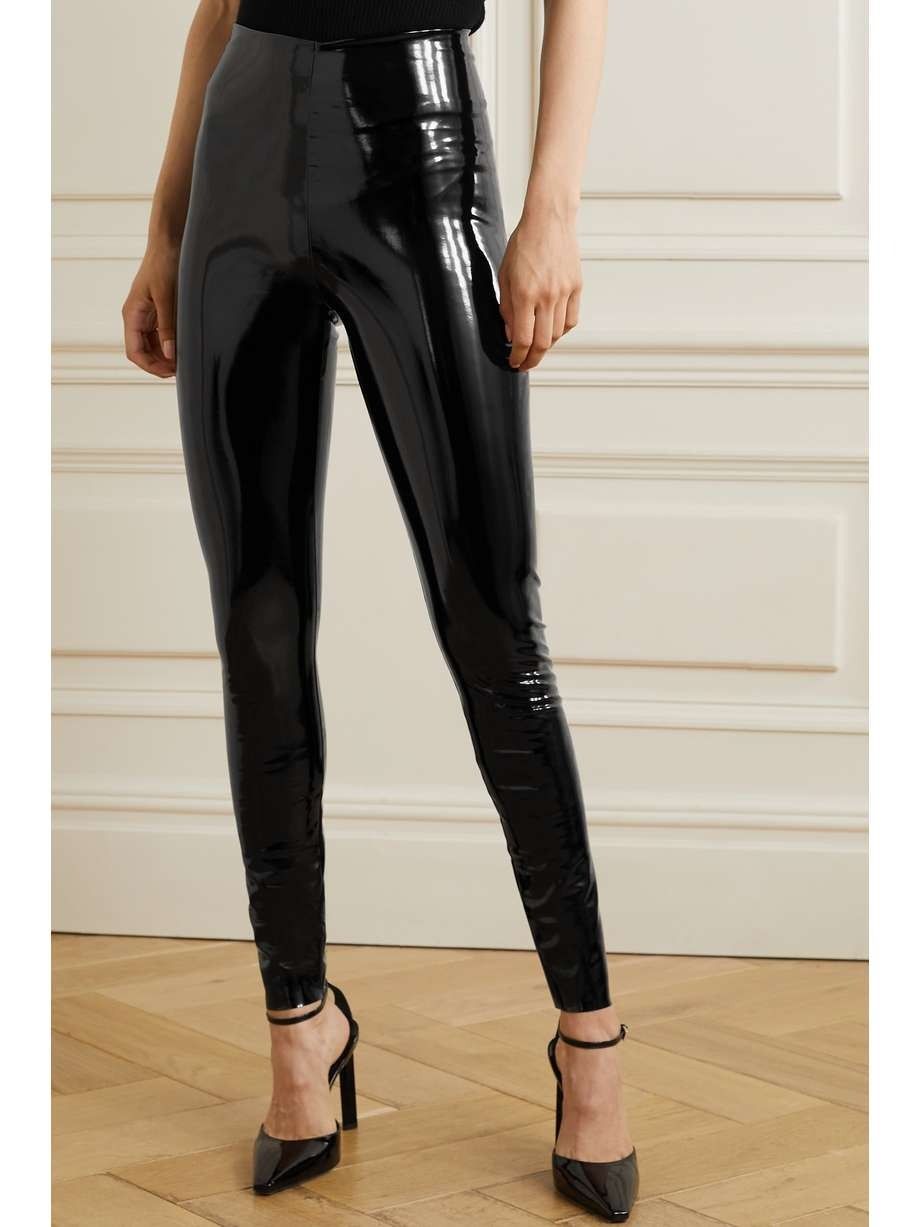 leather look leggings uk