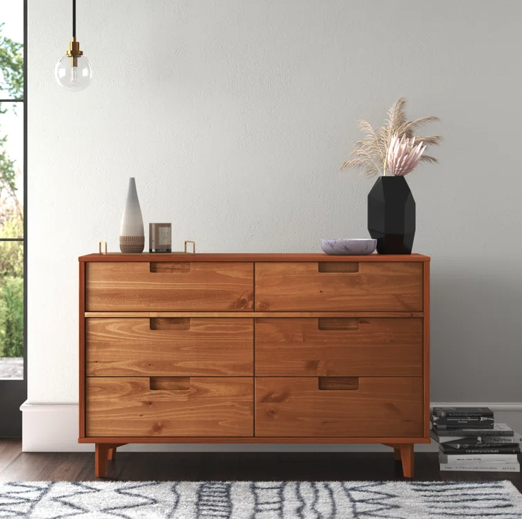 best dresser Sloane Mid Century Modern Solid Wood Dresser main image 0