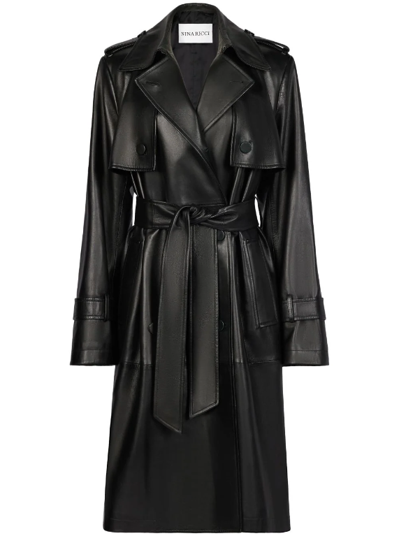 Sienna Miller is making us want a leather trench coat for spring