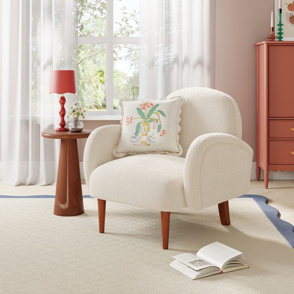 Boucle Chair Zara Fluffy Chair Fluffy Chiair – Willie Stewart