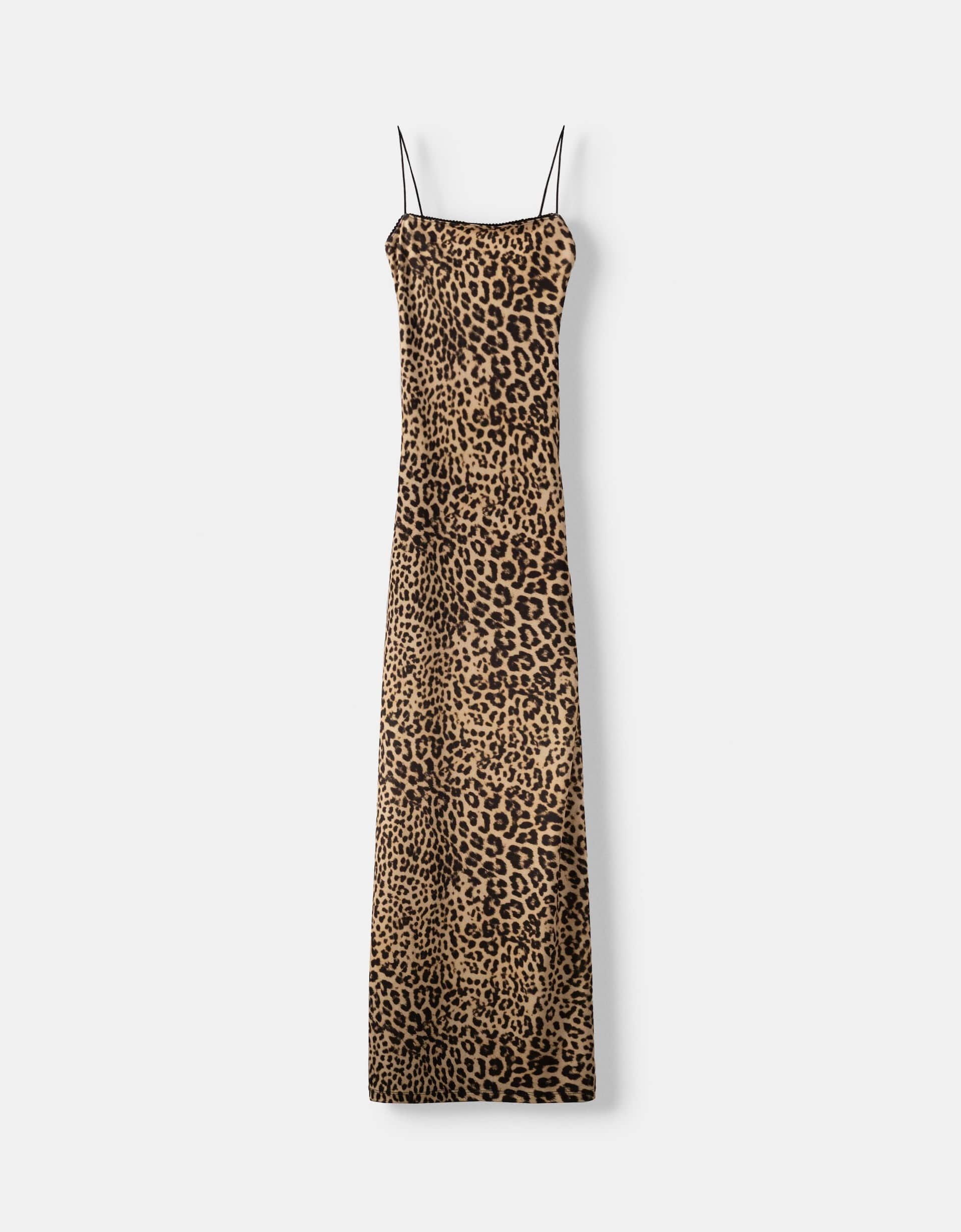 Zara Vestido Estampado Tigres Vestido Leopardo Largo Zara Vestido