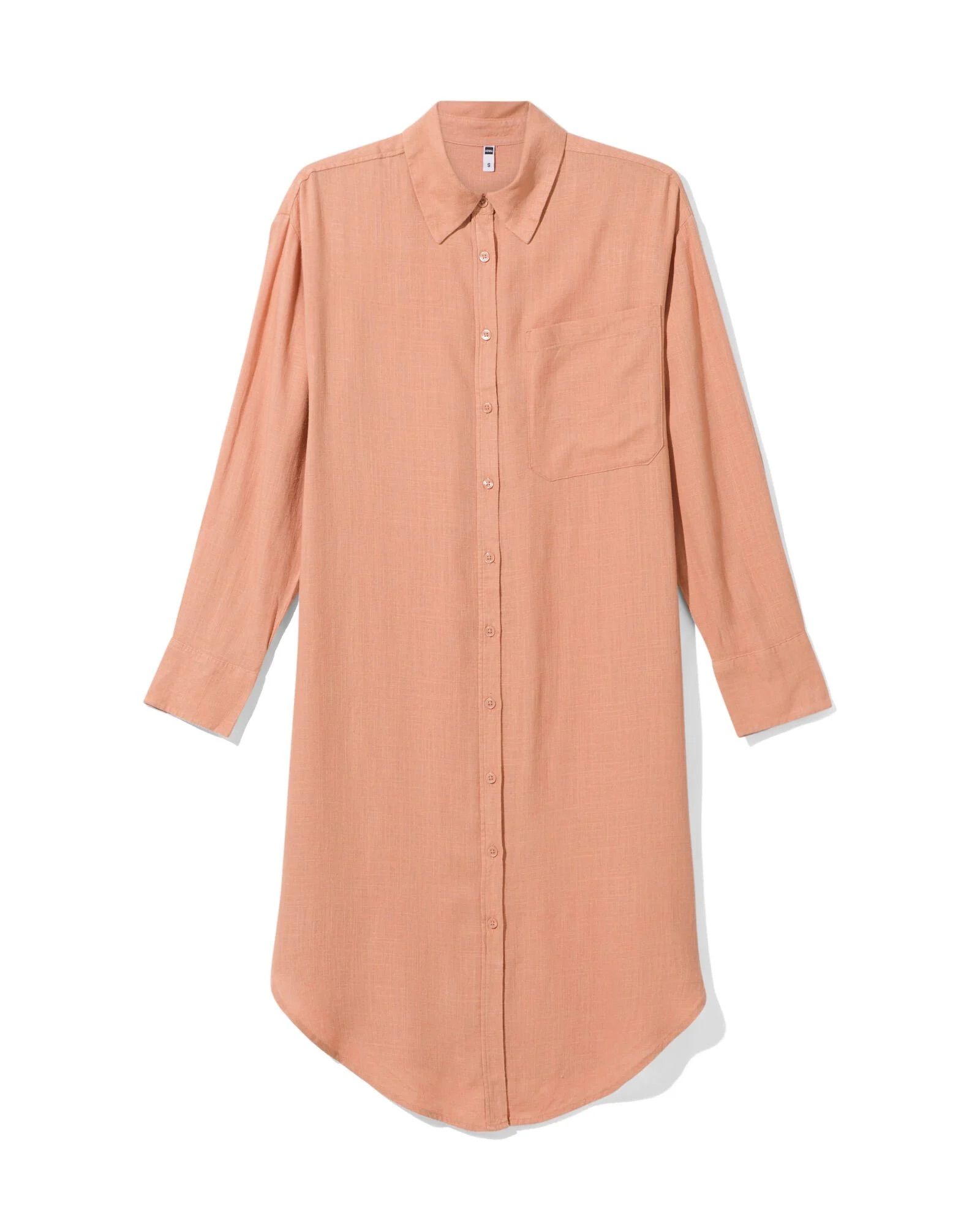 Overhemd Jurk Hema Jurkjes Dames Dames Overhemdjurk Lizzy Met Linnen Zwart  HEMA, image size:1600x2000