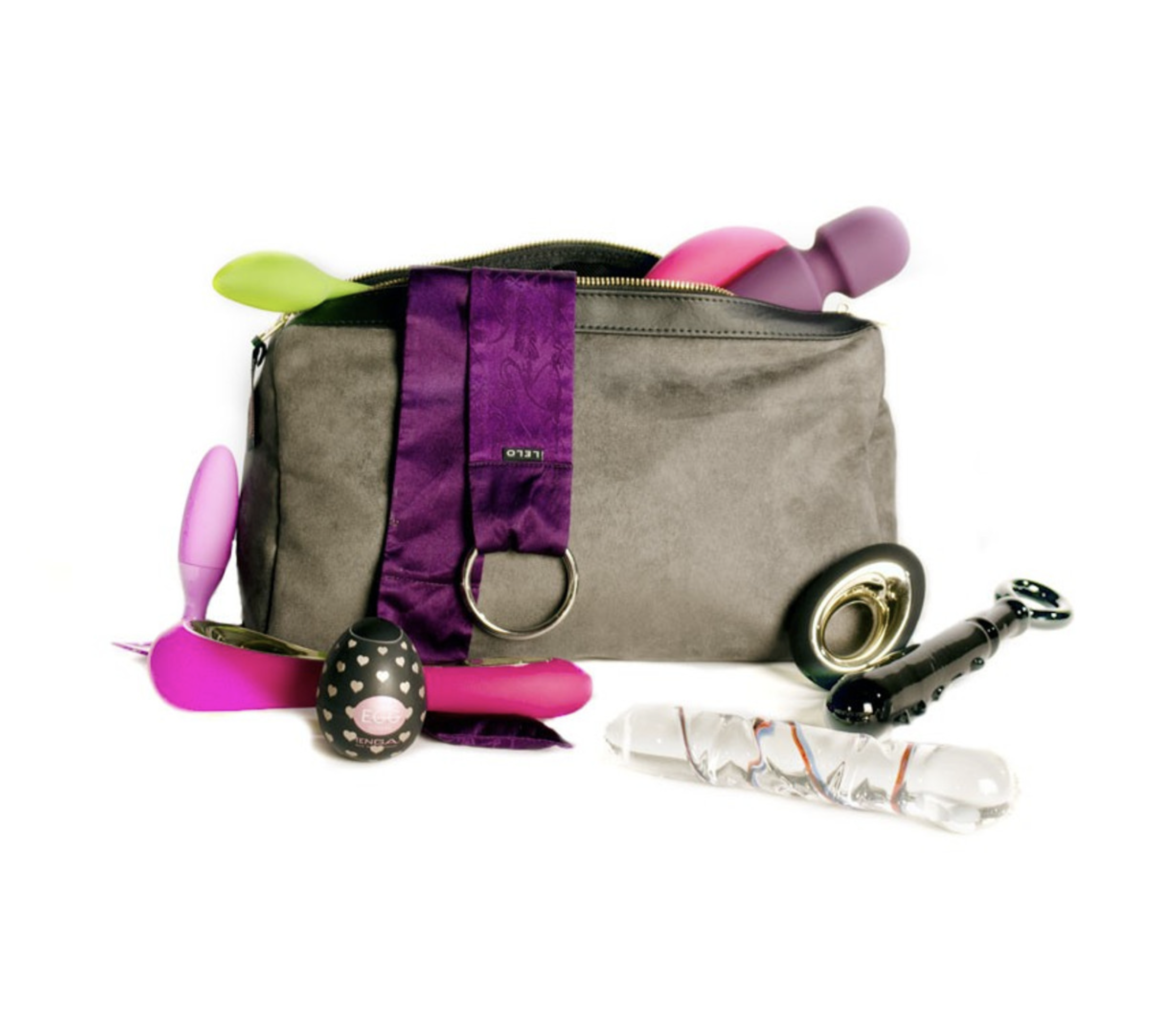 fucking sex toys Buy the Joyboxx + Playtray Locking Antimicrobial Intimate Toy Storage Box  System in Purple hygienic personal main image 1