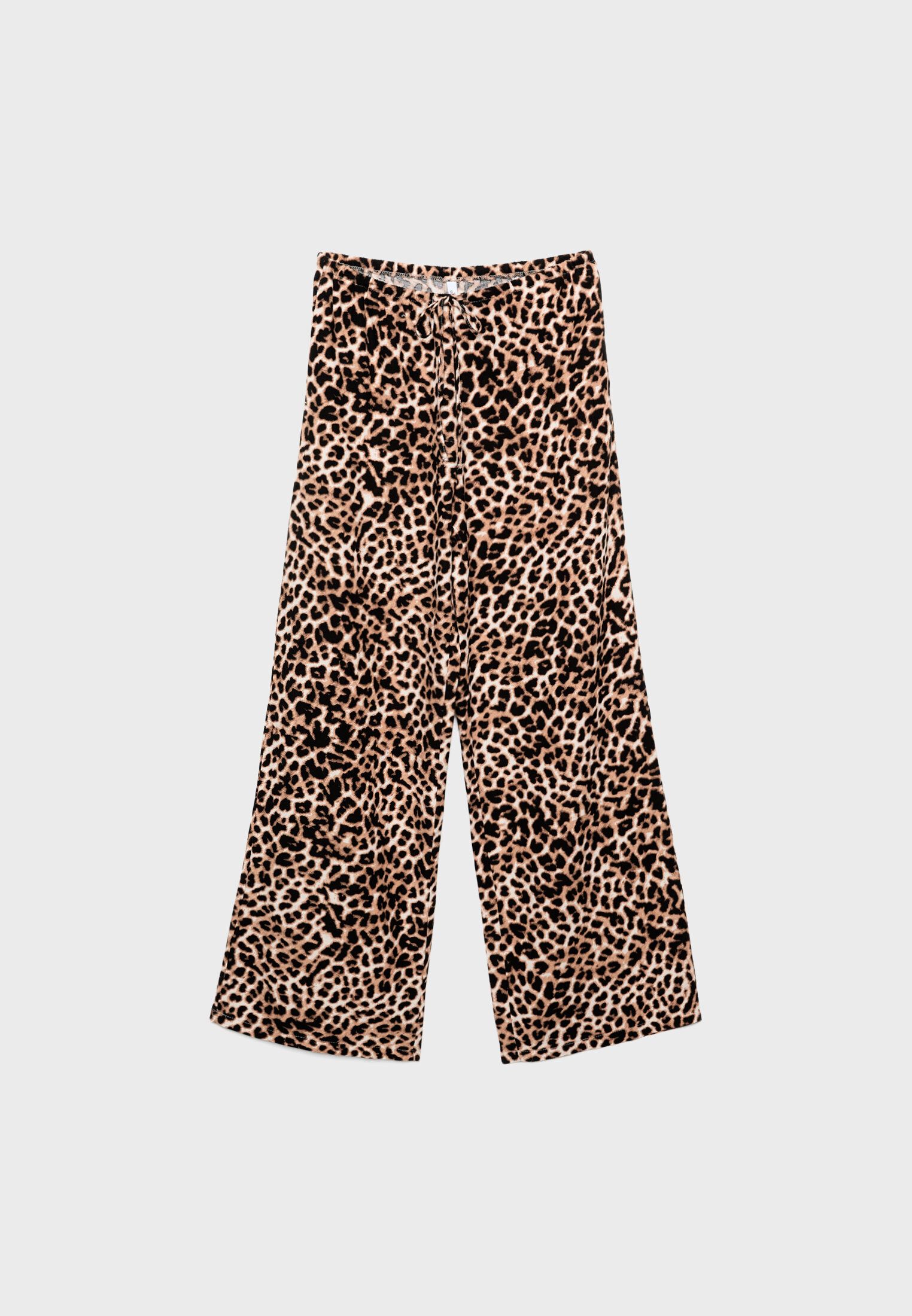 Wide Leg Zara Pantalones Leopardo Pantalones Leopardo Elegantes