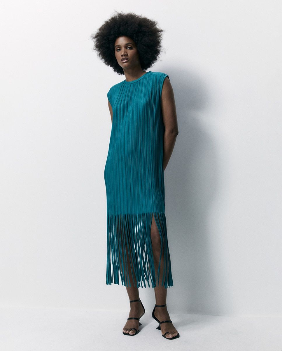 El Corte Inglés Vestido Flecos Sfera El Corte Inglés Vestidos