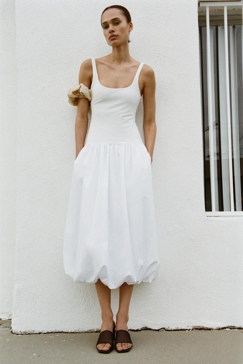 Vestido Blanco Vestidos Zara Novedades Vestidos Largos Zara