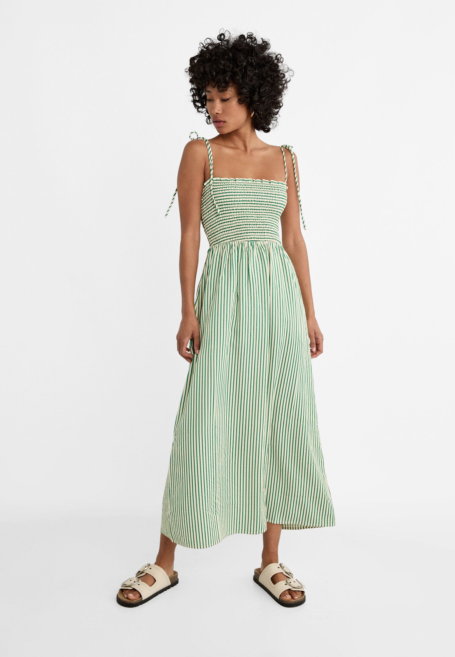 Stradivarius Vestido Vestido Rojo Cuadros Vichy Vestidos Boho