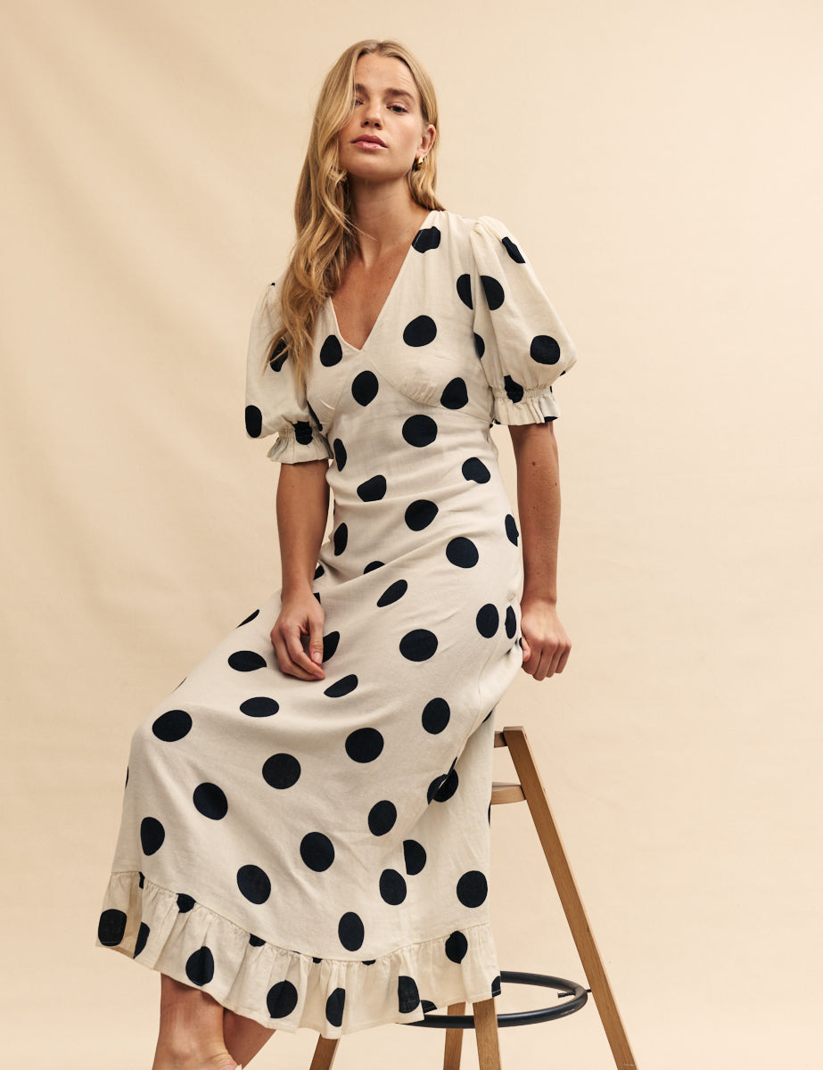 Polka Dot Hobbs Delilah Wrap Dress Hobbs Delilah Wrap Dress Hobbs