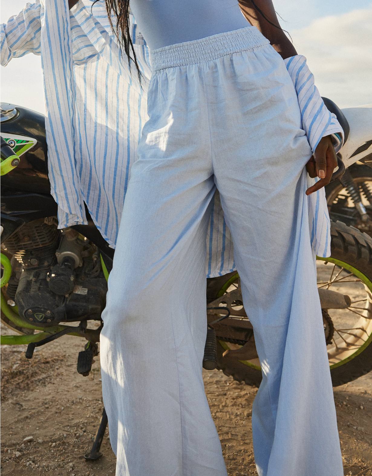 パンツ Hopeful Summer pants Summer Pants for Women - White, Linen, Work, Dress & Cargo Pants
