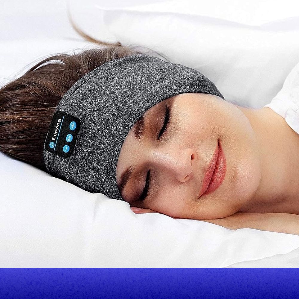 Wearing Headphones Earphones You Can Sleep With Lay Down Earphones - Main Image