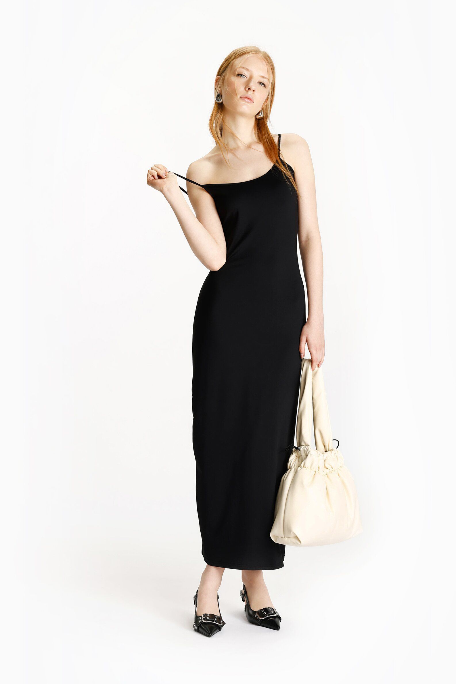 Vestidos Midi Vestidos Punto Lefties Vestido Playa Lefties Vestido