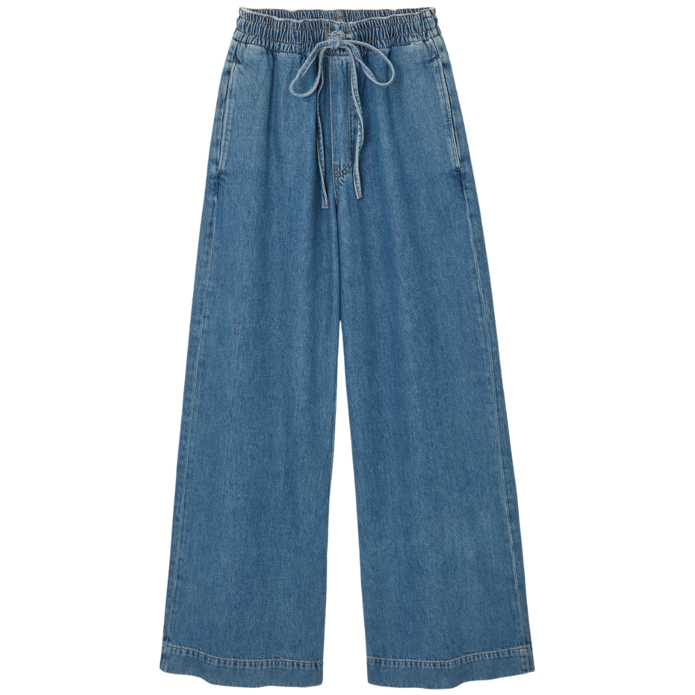 Dames Plus Size Jeans Brede Pijpen Harembroek Baggy Jeans