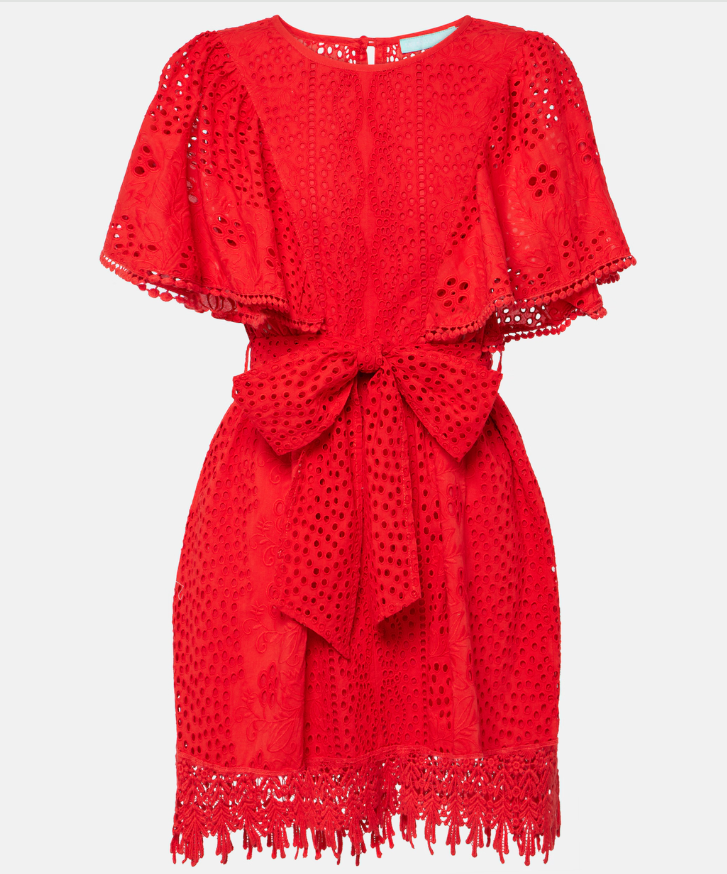 Vestito in pizzo Estate 2024, rosso come quello di Rocío Morales