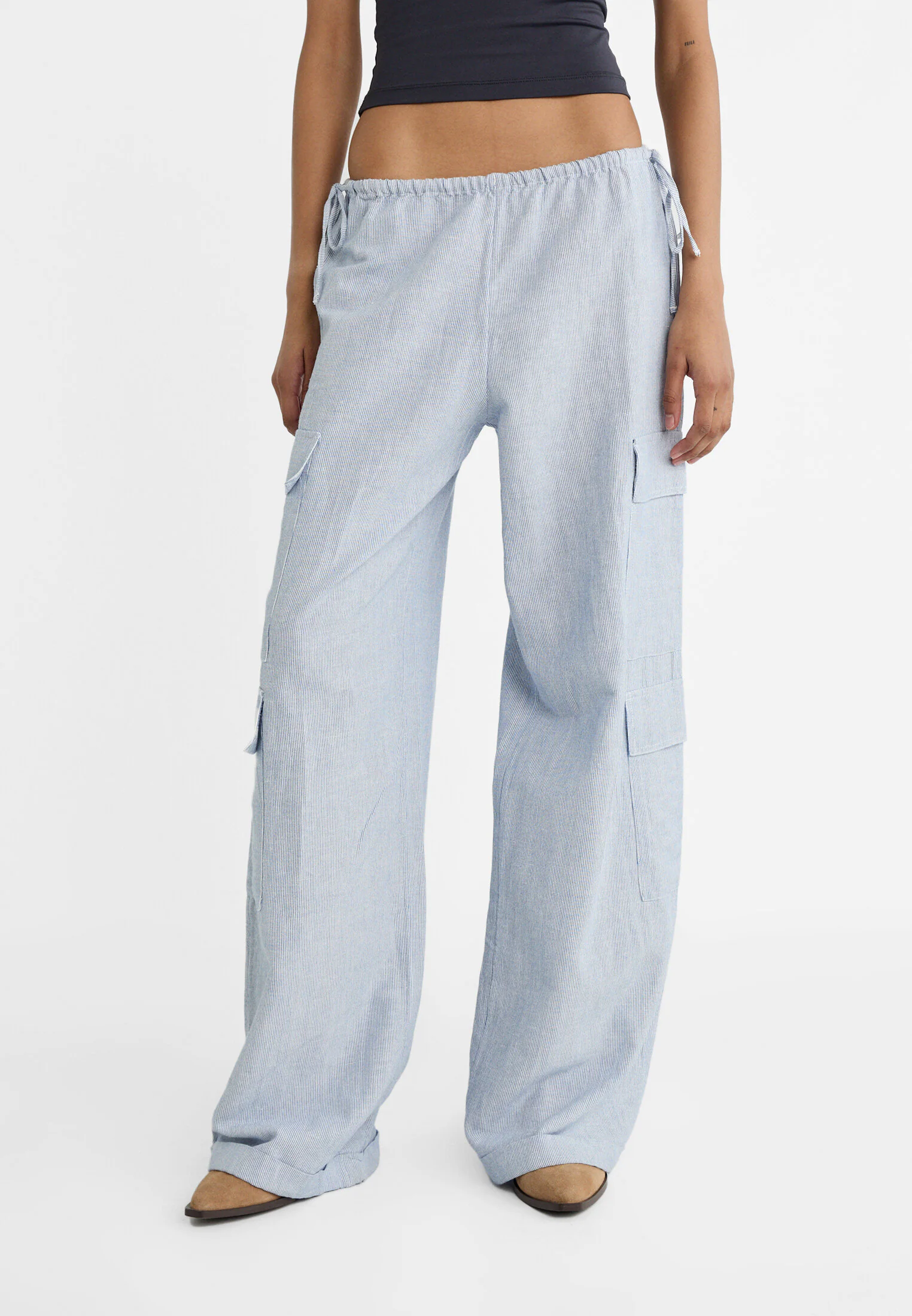 Pantalon Pijamero Pijamas Mujer Pull And Bear Pantalones Anchos De