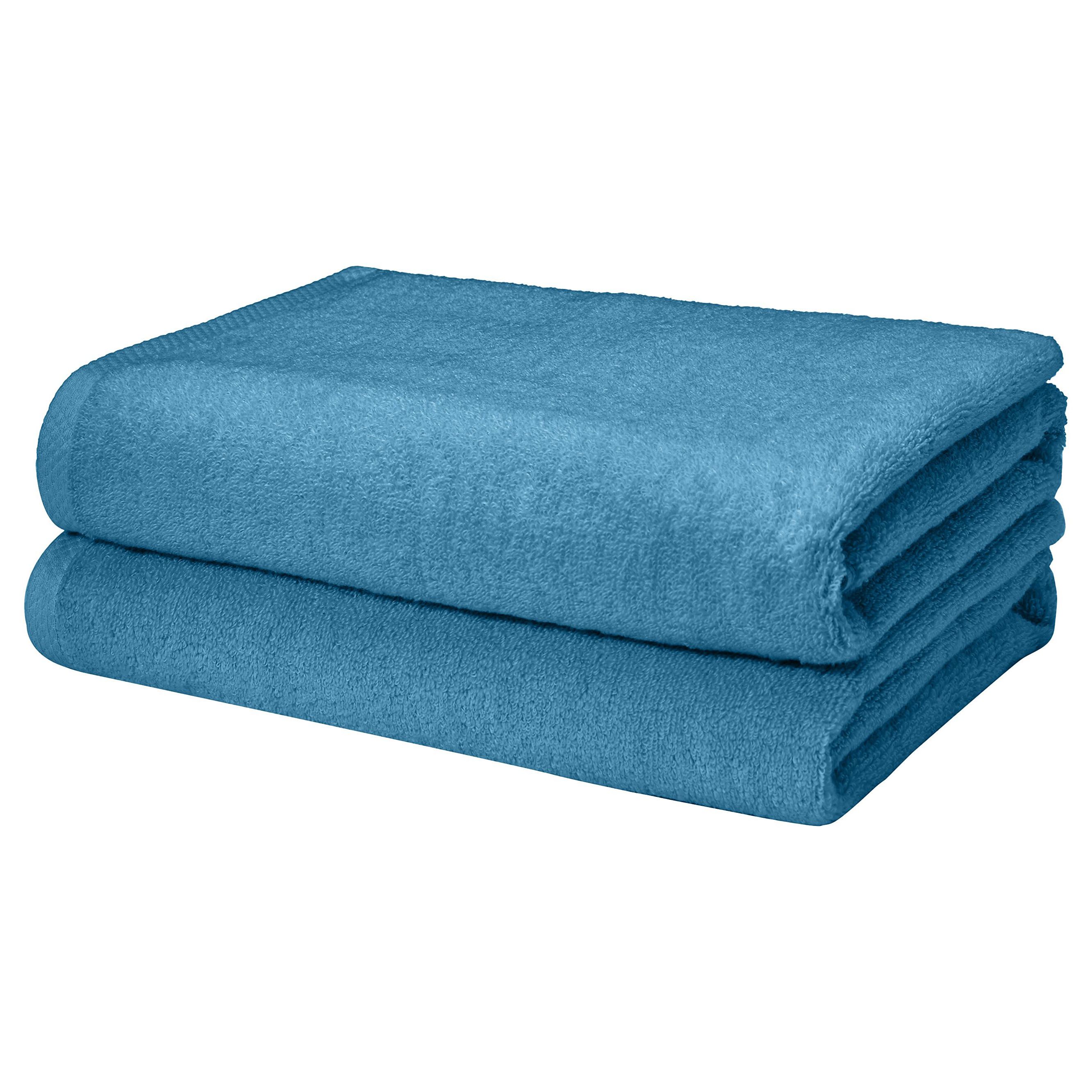 Pack 6 Cotton Bath Towels 22x44 Inch Super Absorbent For Pool Spa Utopia Towels | UK