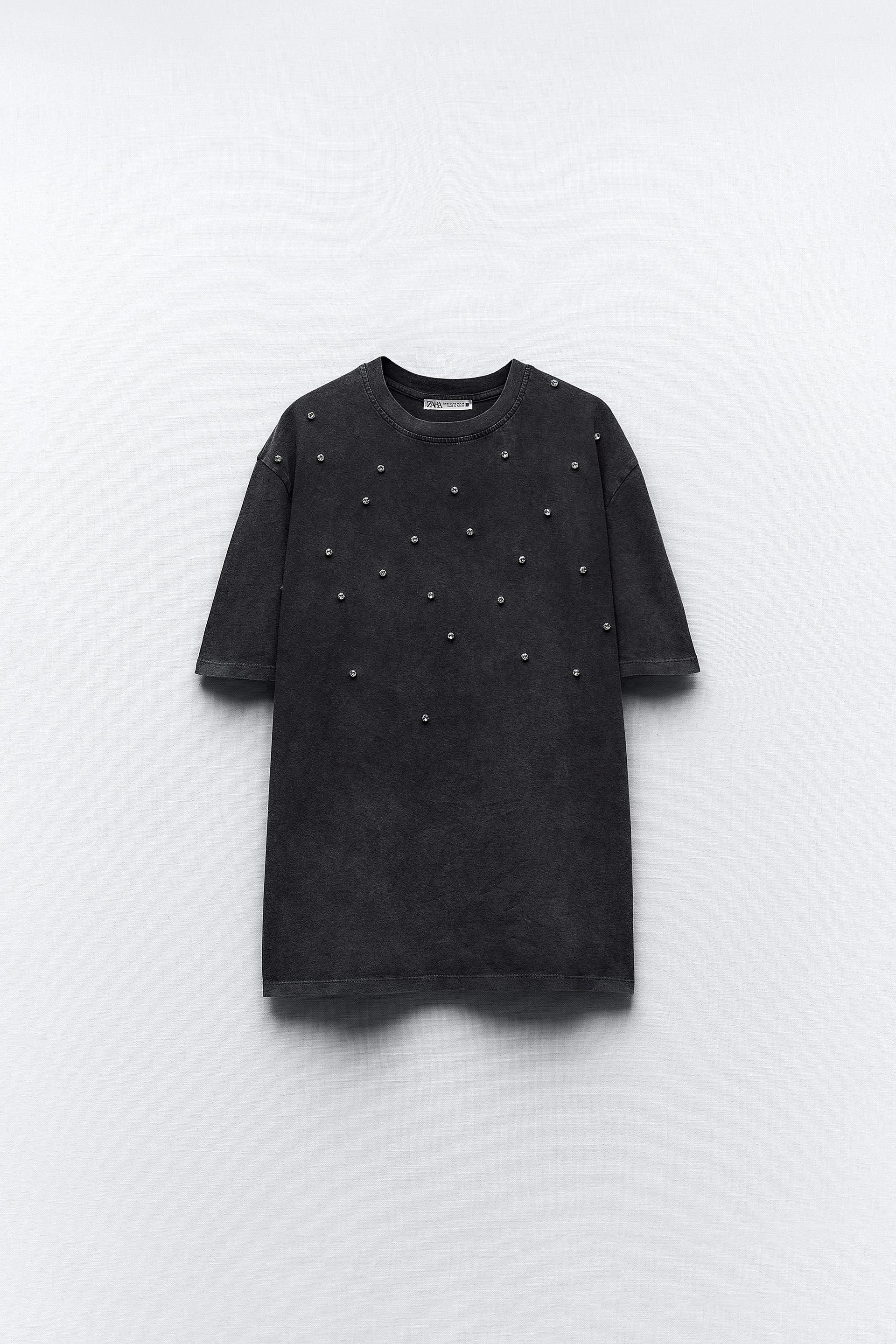 Zara Gray Jersey Joya Zara NEW ZARA AW24 JEWELLED KNIT ECRU