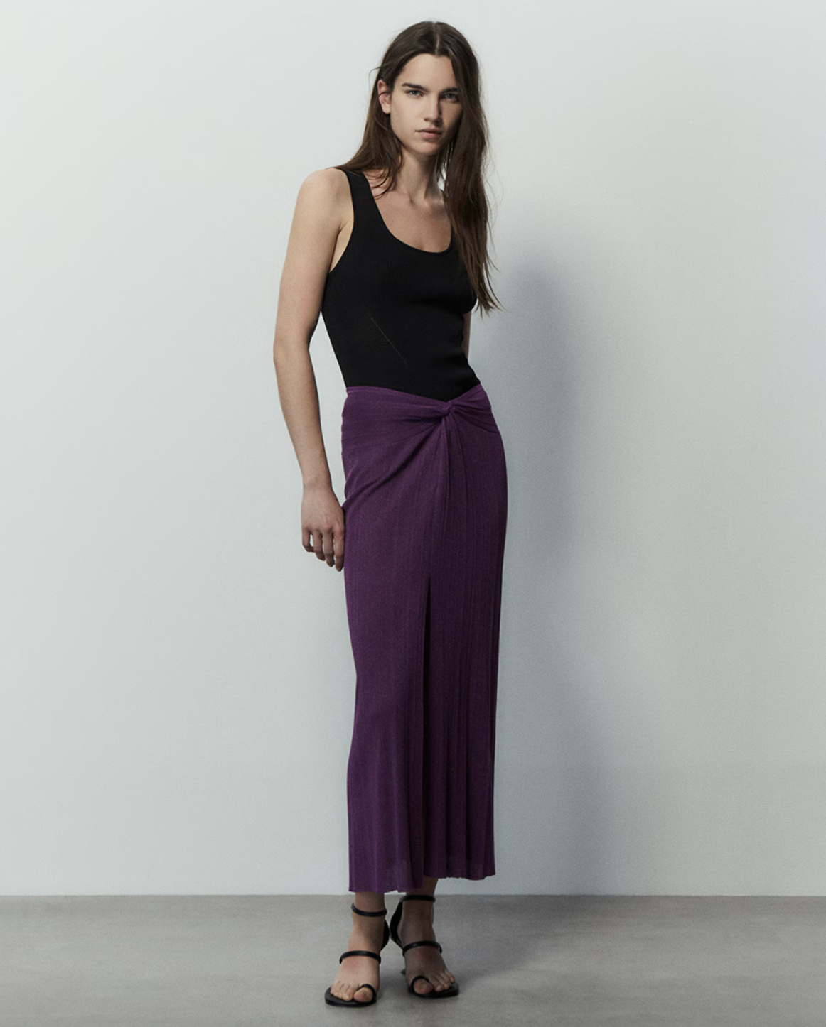 Falda Pantalón Falda Pareo Efecto Piel Stradivarius Falda Corta