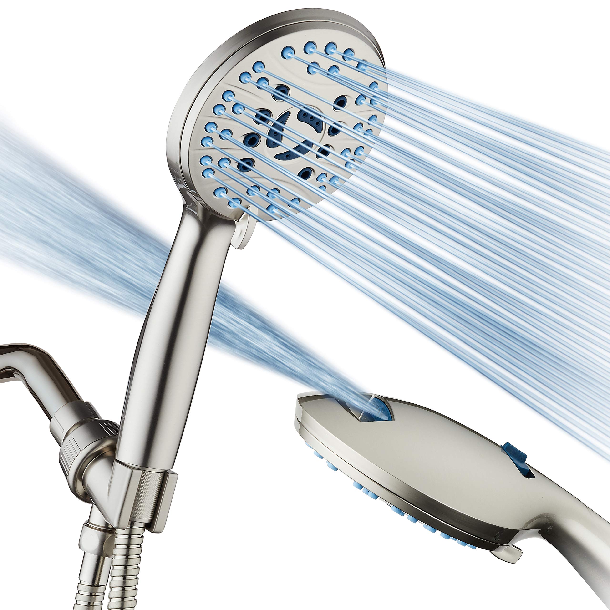 Square Hand Held Shower Head Silver Chrome Finish Product No. AK74