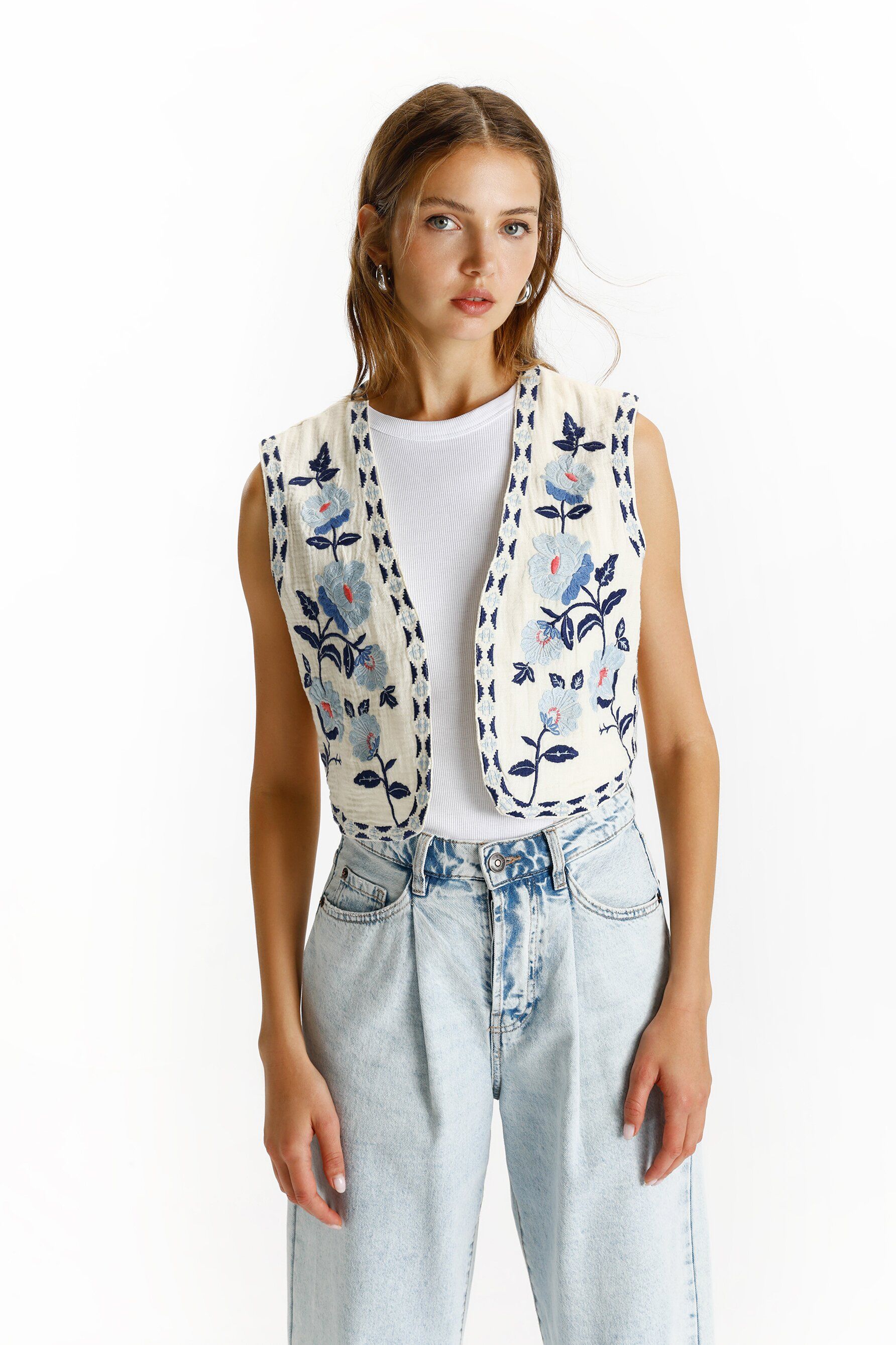 Chaleco Boho Chaleco Estampado Mujer Chaleco Para Mujer Boho