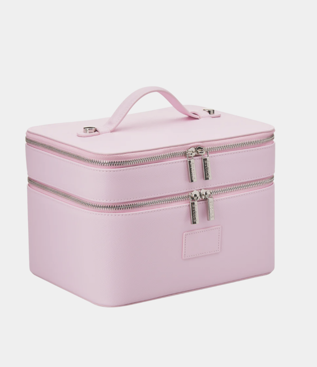 Pink Bloomingdales Cosmetic Bag VINTAGE NWT Bloomingdales Pink