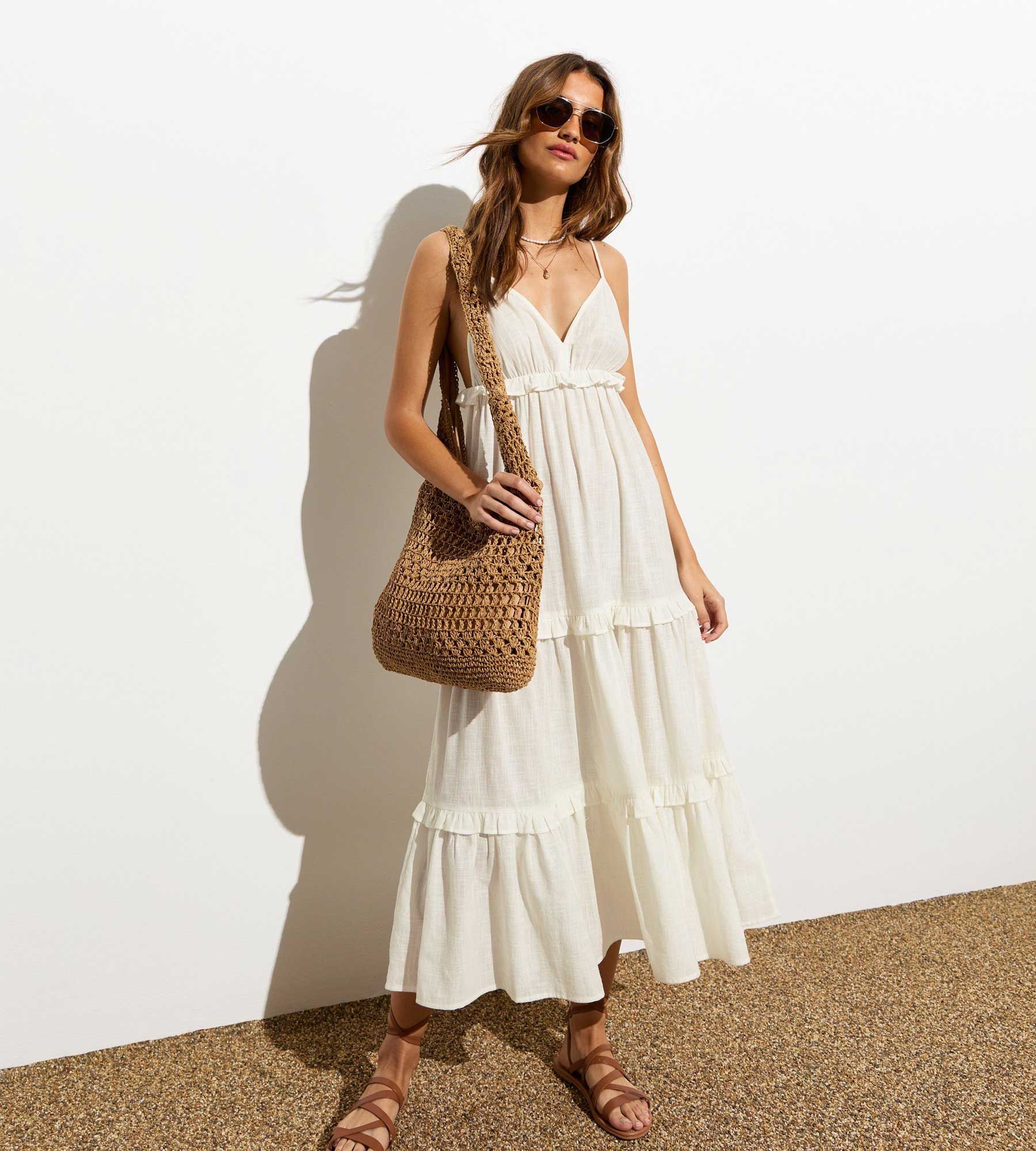 sienna miller brown dress Buy Block printed midi dress - Brown from C&W