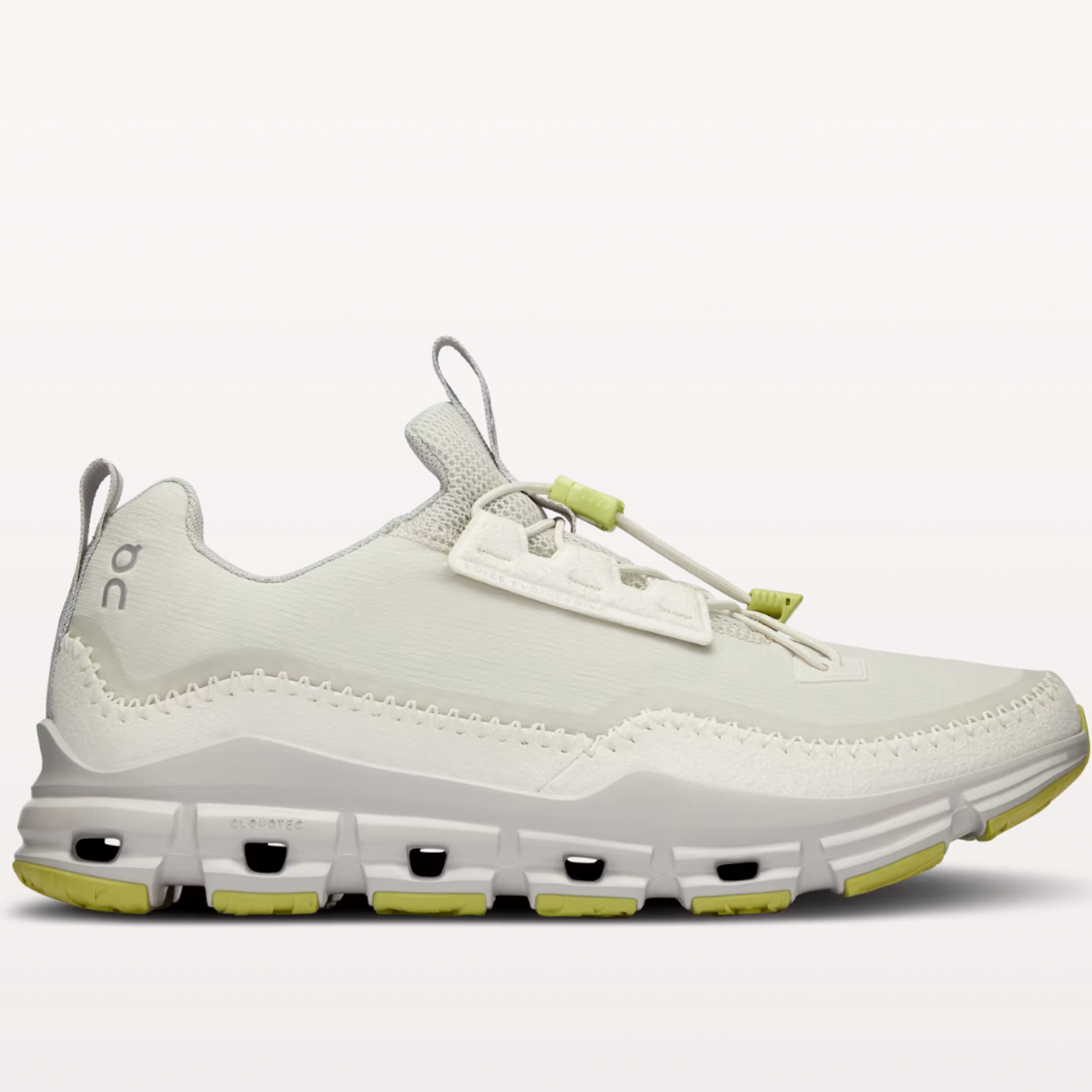 【関税込み】Interaction Allacciato H Laser Sneakers in White Interaction Allacciato H Laser Sneakers in White Canvas