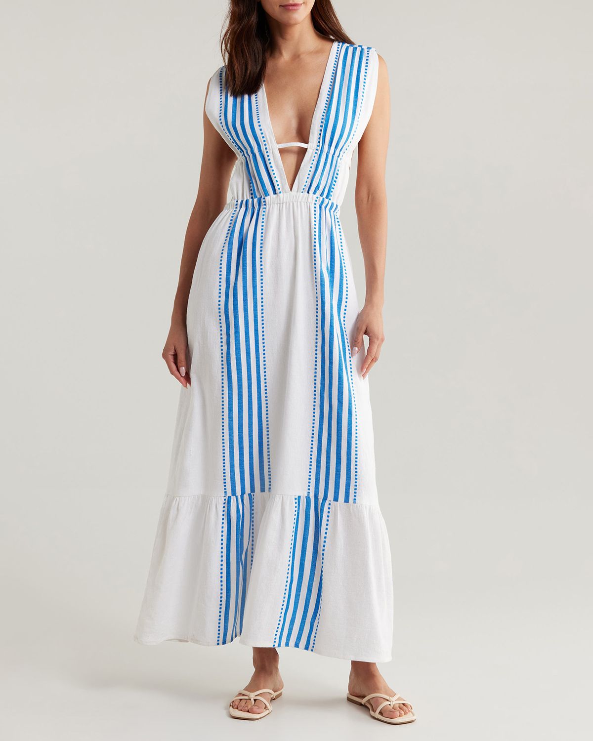 sachin and babi light blue dress How To Wear A Business Casual Capsule Wardrobe This Summer main image 1