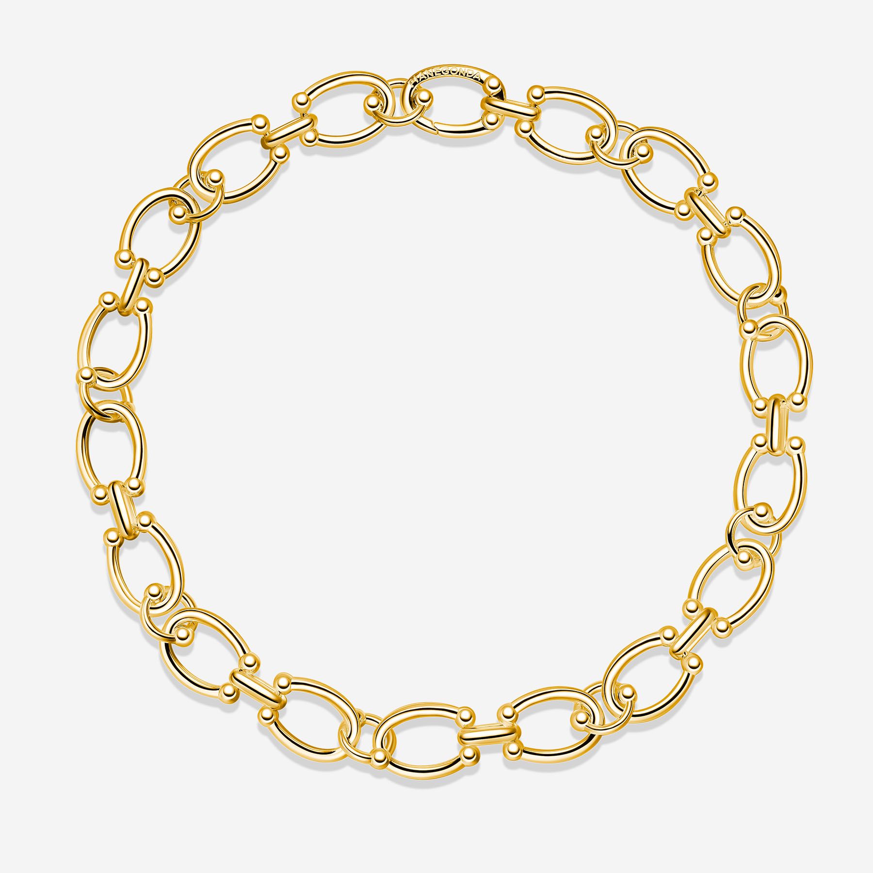 Offerta Speciale: Collana Lunga Ocean In Vetro E Perle, Ottone Dorato 18 Carati &ndash; Idea Regalo Estate