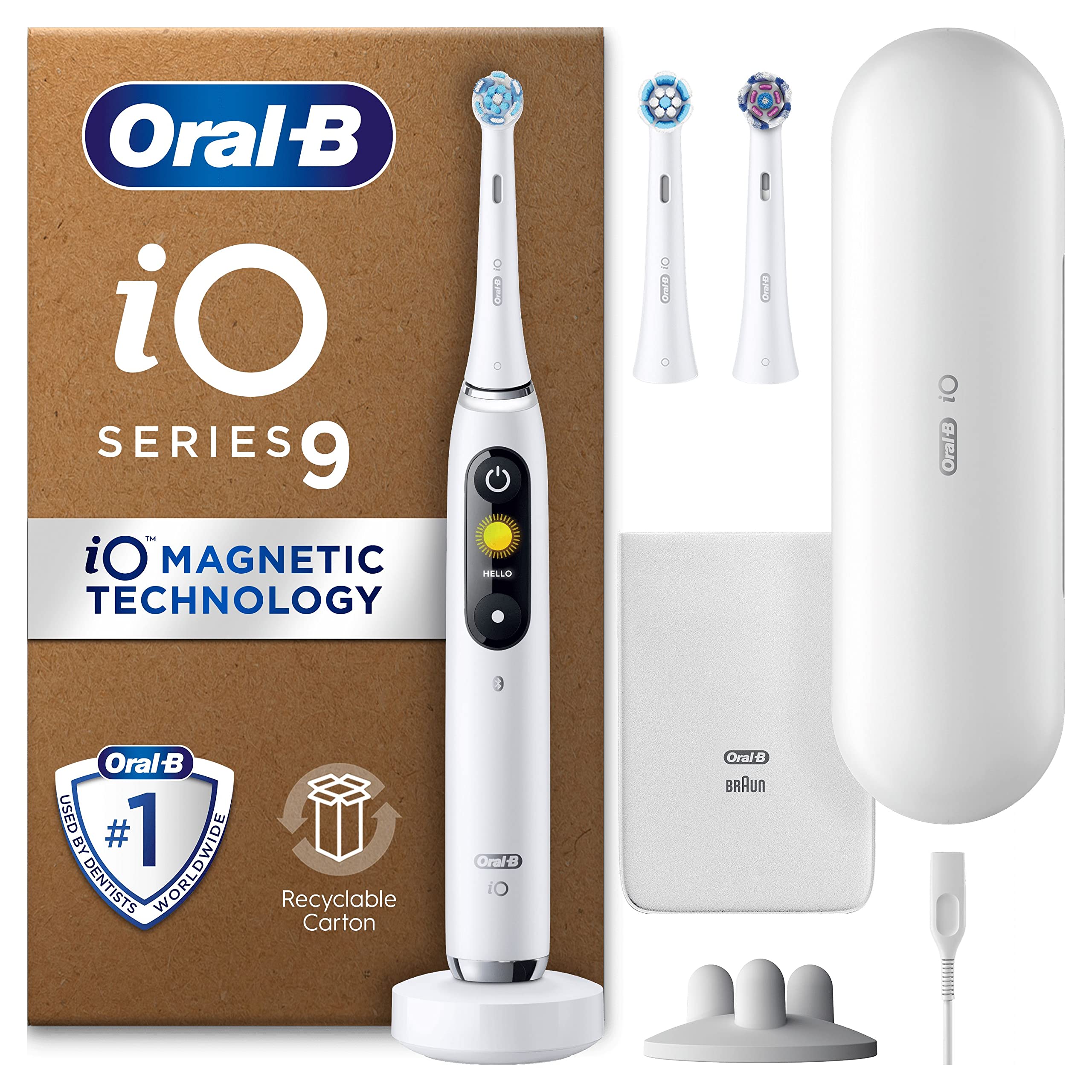 BRAUN Oral-B iO SERIES ９ホワイト Amazon.com: Oral-B iO Series 9 Electric Toothbrush with 3