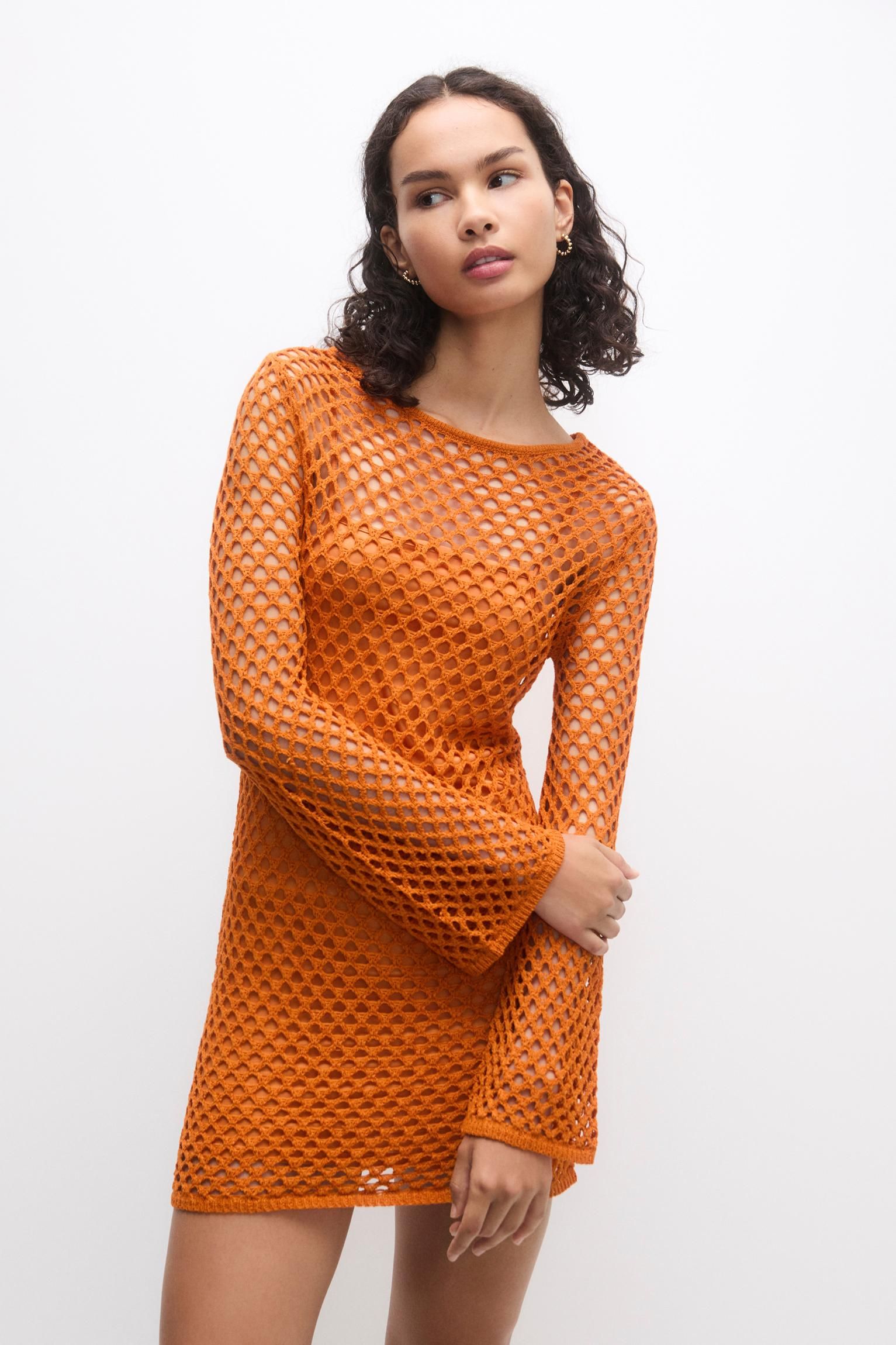 Vestidos Estampados Vestido Rojo Lunares Bershka Vestido Midi