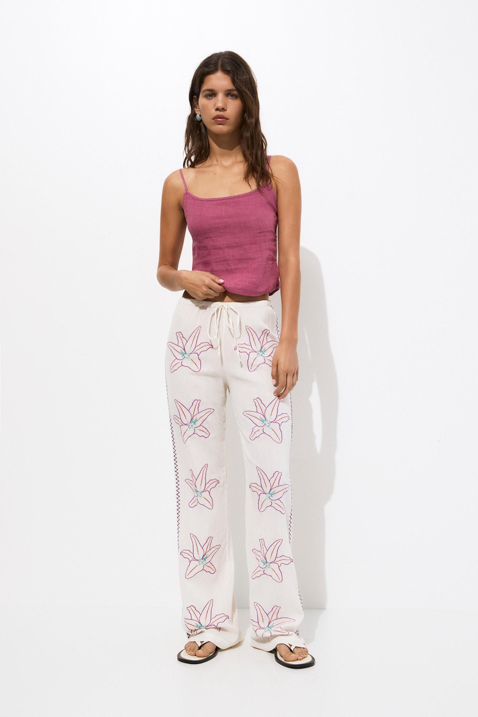 Pantalon Fluido Pantalon Cuadros Pull And Bear Conjuntos Fluidos