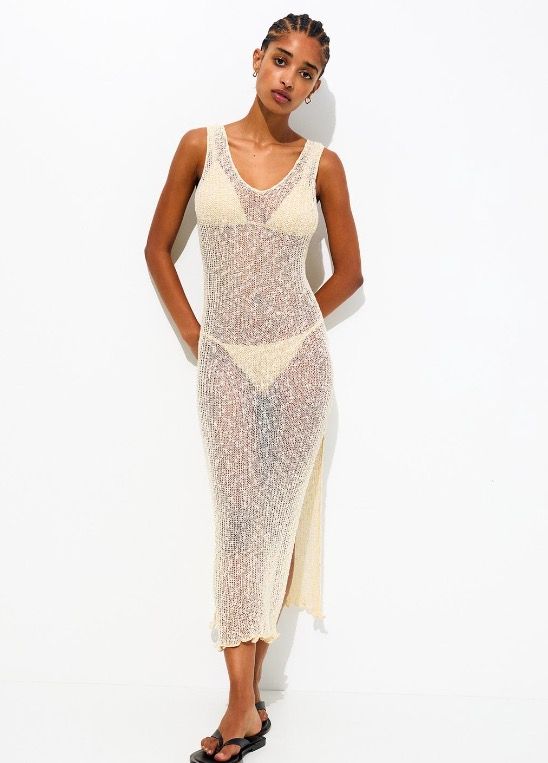 Vestido Crochet Vestido Blanco Pull And Bear Maria Pombo Zara