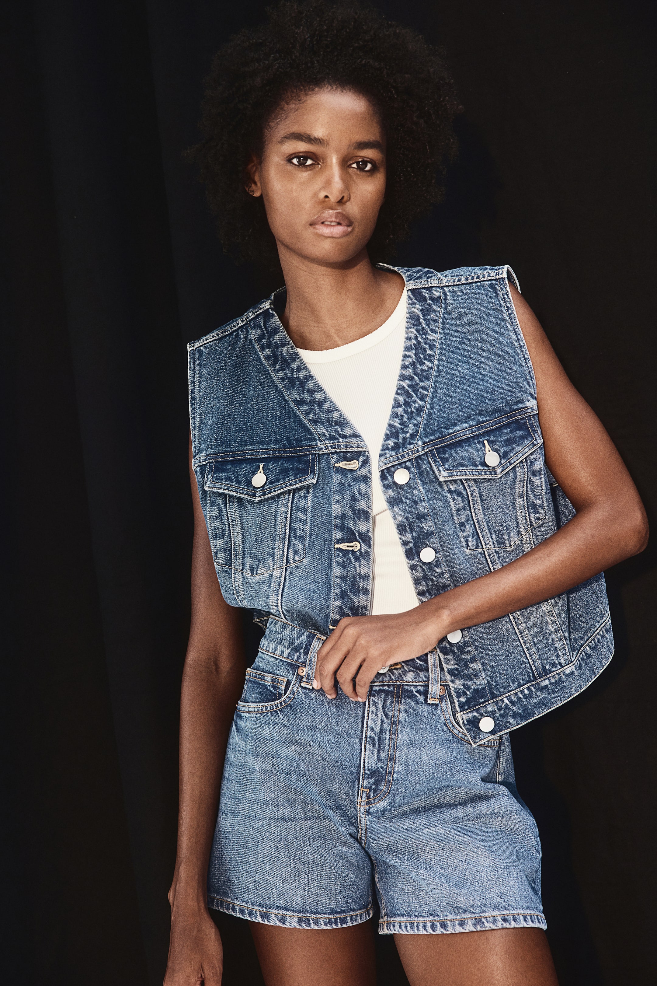 Zara Bermudas Mujer Tejanas BERMUDA DENIM STRAIGHT FIT Blanco ZARA