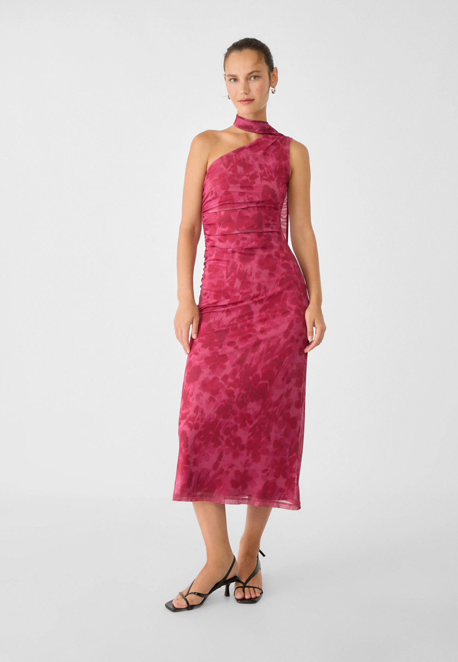 Stradivarius 2021 Vestido Camisero Flores Stradivarius