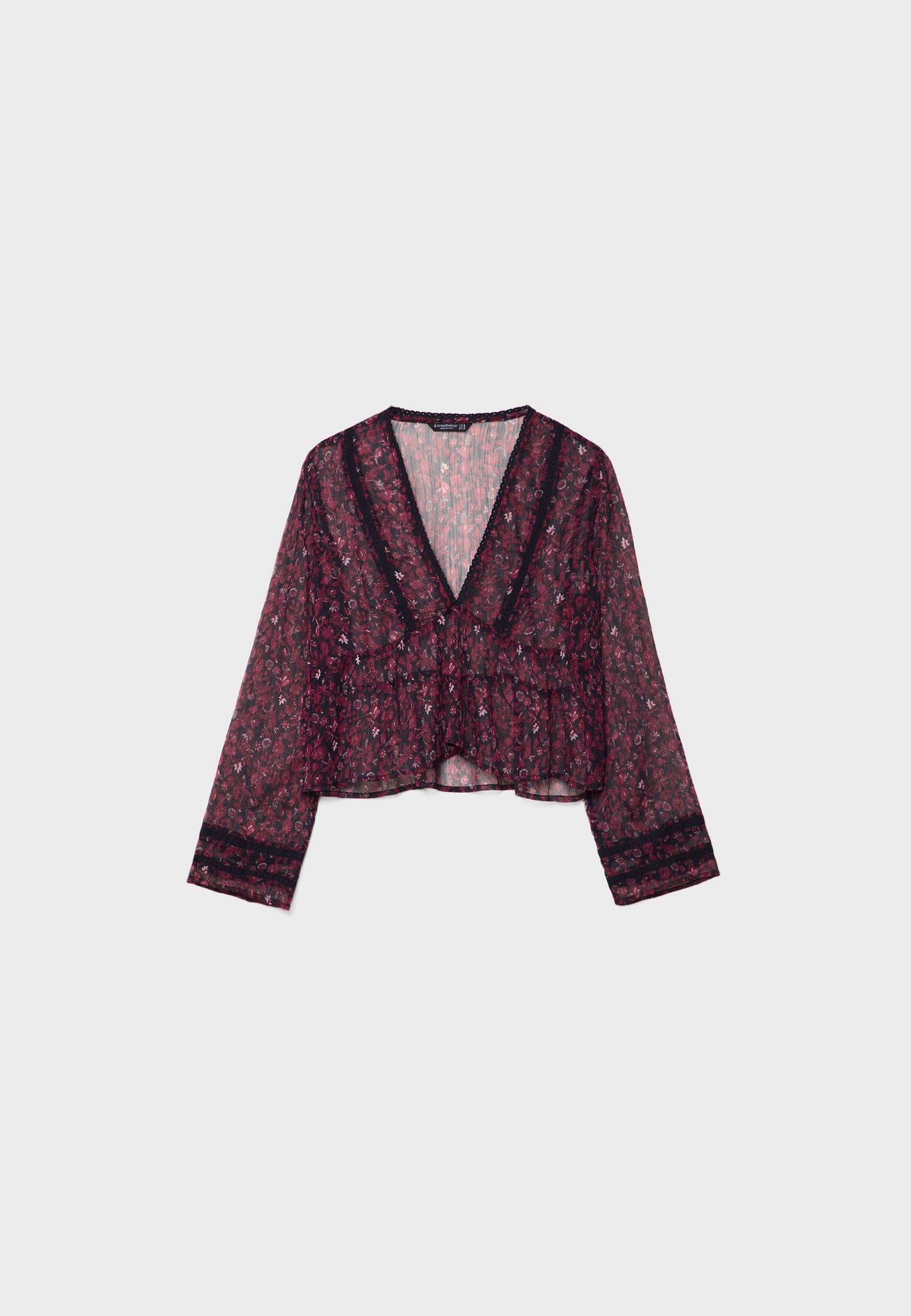 nuevas blusas bohemias de Stradivarius para el otoño 2024