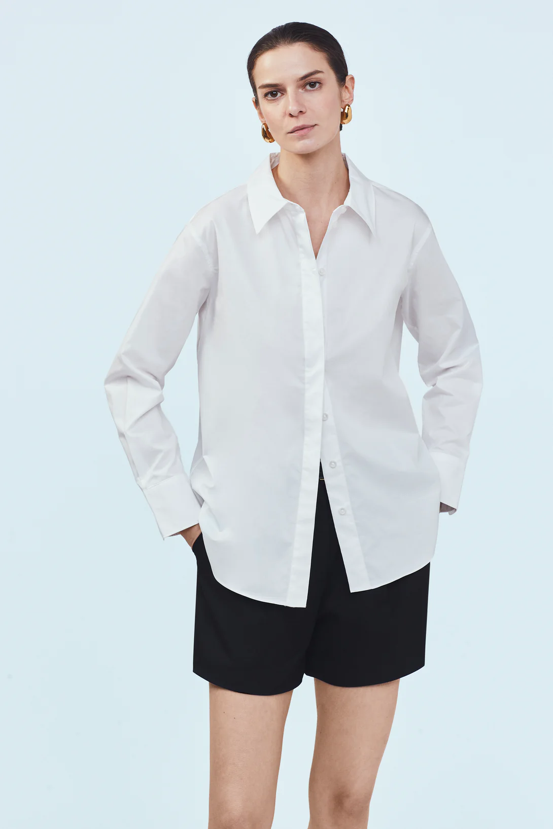 Chemise Boutonnée A.n.a Blanche En 100% Coton - Taille XL, Neuve Sans étiquettes