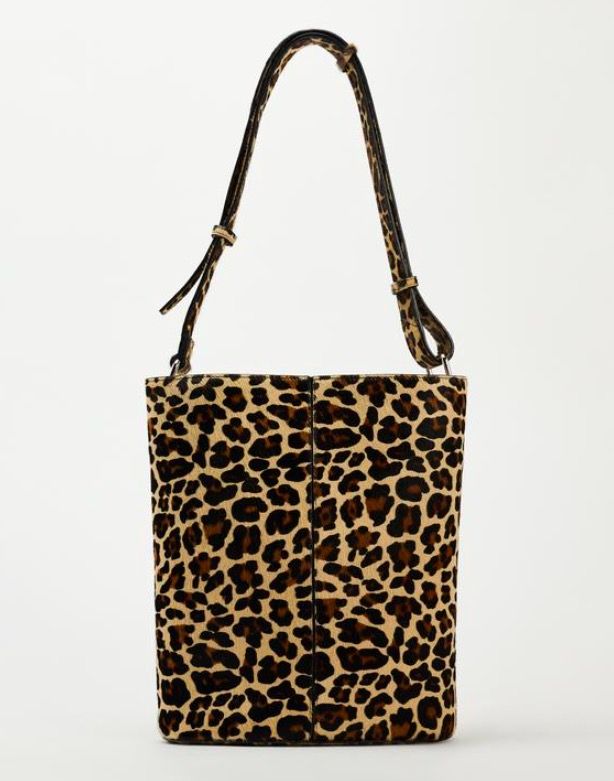 Leopard Print Bolso Shopper Tachas Zara 17 Bolsos De Piel Grandes